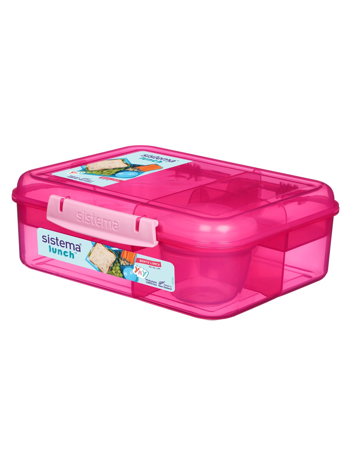 Sistema 1.65L Bento Lunch Pink, Køkkenredskab