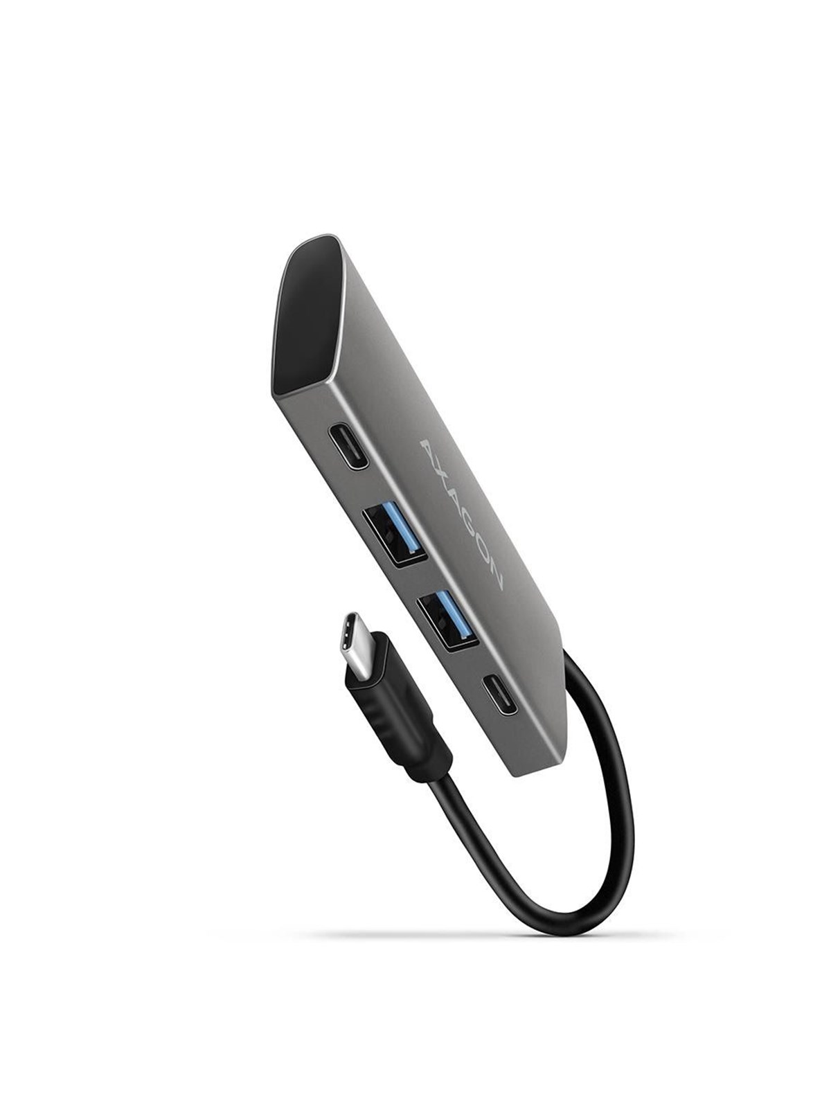 AXAGON Speedster 4 SuperSpeed USB-C 10 Gbps Hub with 4 USB Ports USB hub - USB 3.2 - 4 ports - Sølv