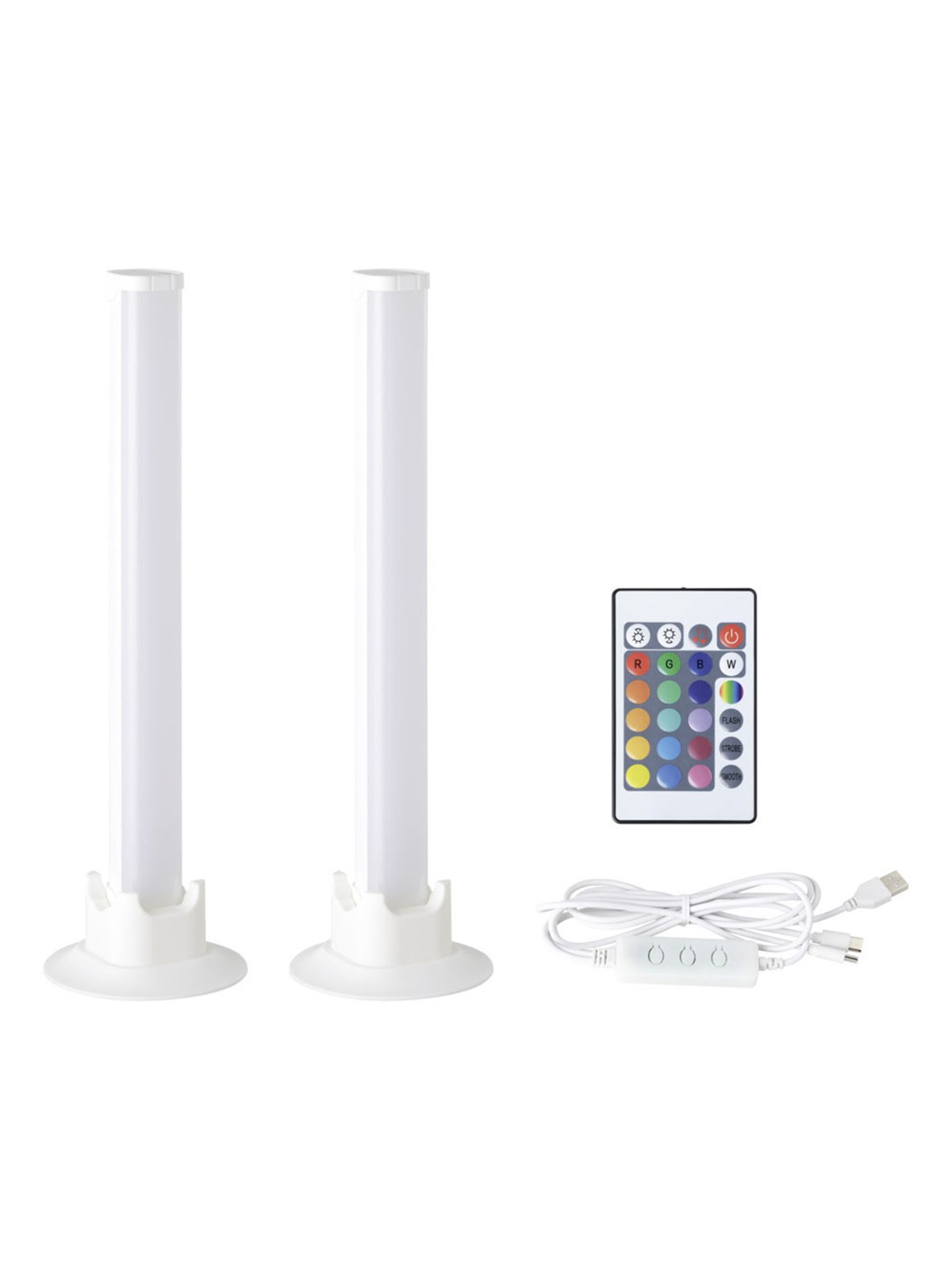 EGLO GAMER LIGHT Bordlampe Sæt - Hvid, 2x3,3W RGBW + 3000K, Lampe