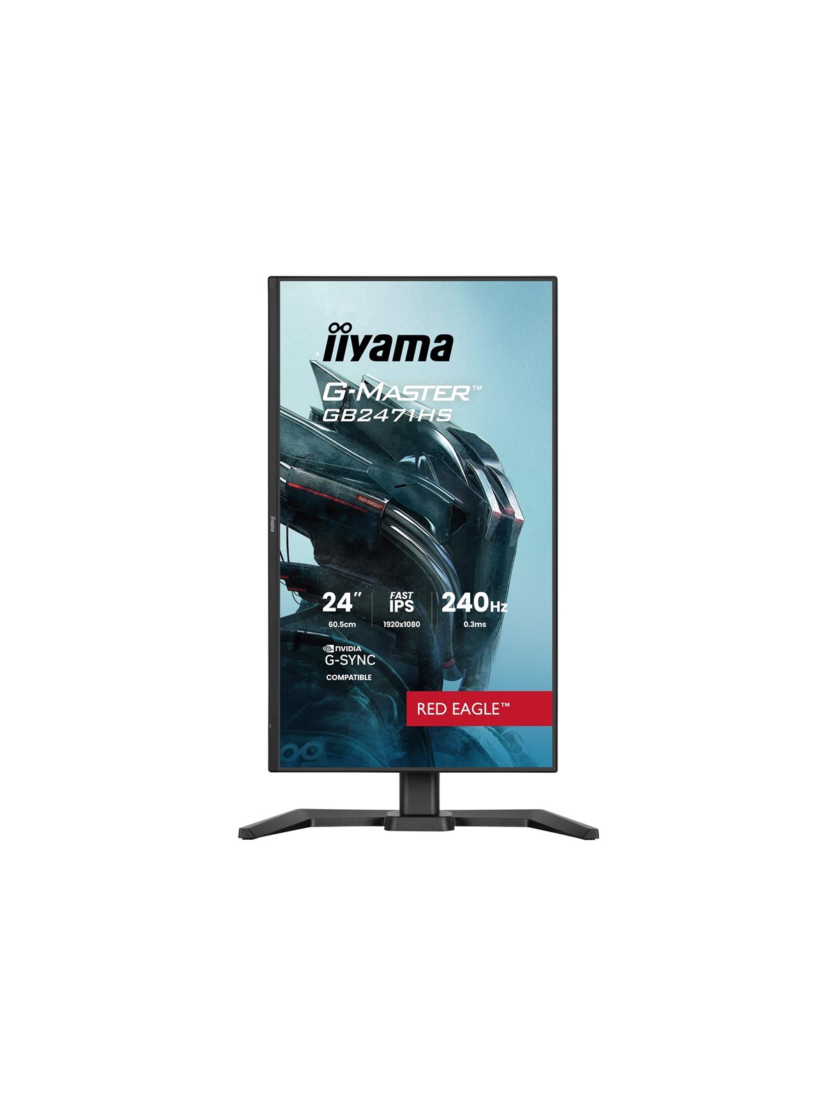 24" iiyama G-MASTER Red Eagle GB2471HS-B1 - LED monitor - Full HD (1080p) - 24"