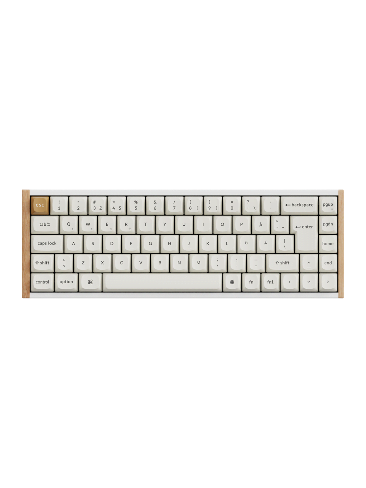 Keychron K6 HE SE Wireless Tri-Mode - Gaming Tastatur - Nordisk - Hvid, Tastatur