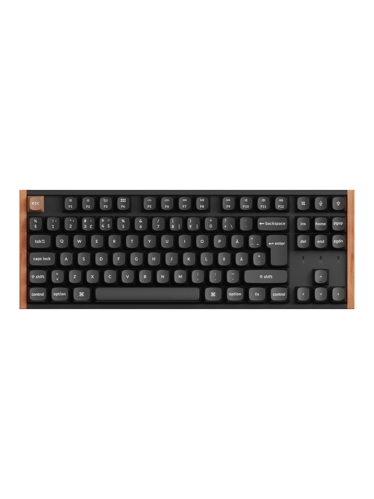 Keychron K8 HE SE Wireless Tri-Mode - Gaming Tastatur - Nordisk - Sort, Tastatur