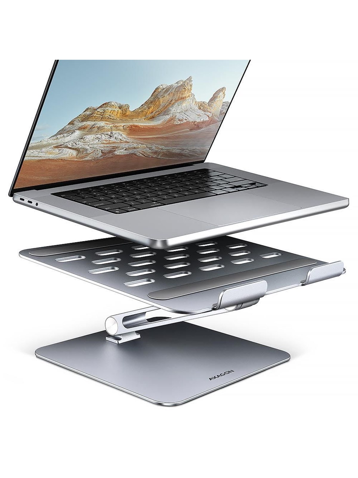 AXAGON Aluminium HQ Stand for Laptop and Tablet, Tablet Tilbehør