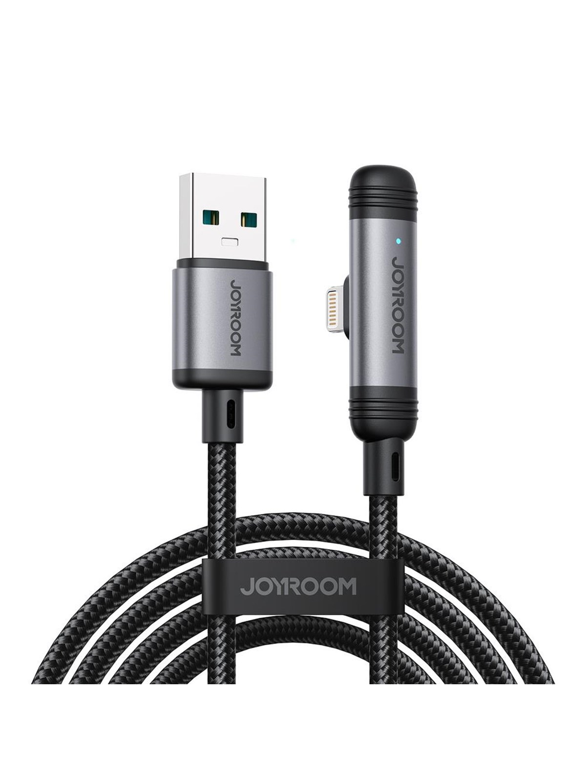 Joyroom S-A56 EnjoyX Series 90° USB-A - Lightning 3A cable 1.2m - black