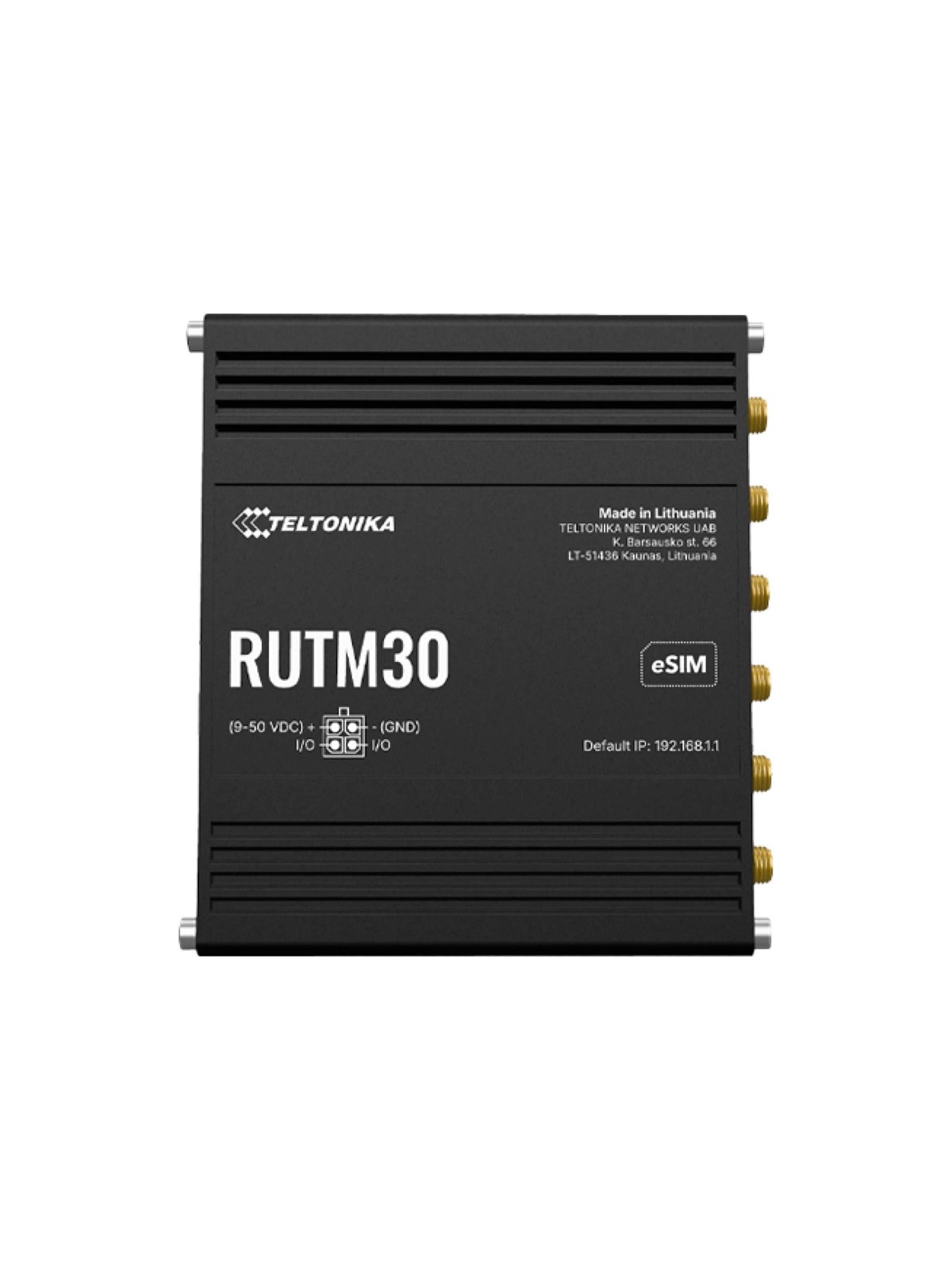 Teltonika RUTM30 - wireless router - WWAN - Wi-Fi 5 LTE - 5G 4G 3G - DIN rail mountable surface-mountable wall-mountable - Wireless router 802.11a/b/g