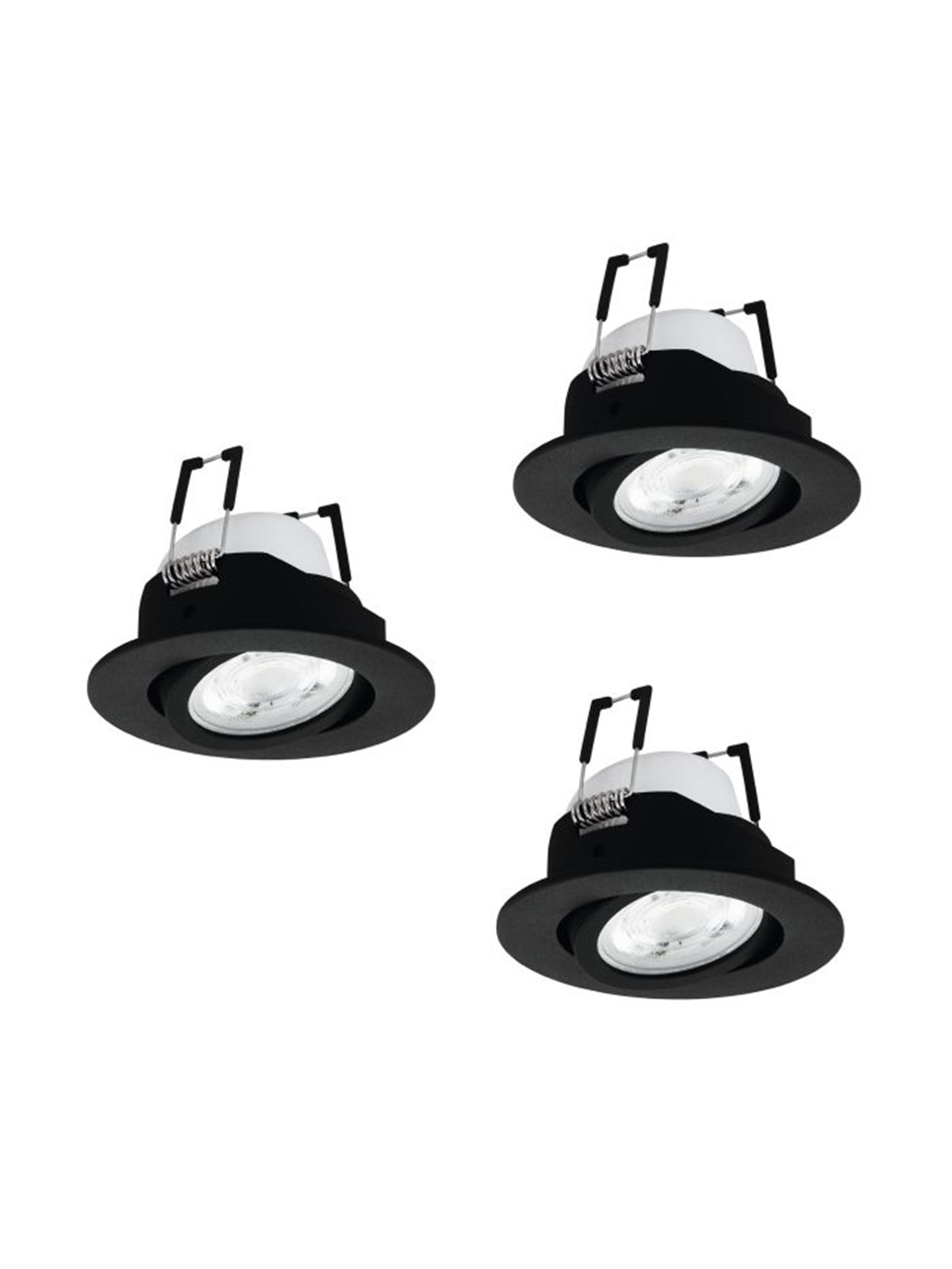 EGLO CONNECT.Z SALICETO SMART indbyg.sæt sort M/FARVER(RGB) OG TUNABLE WHITE