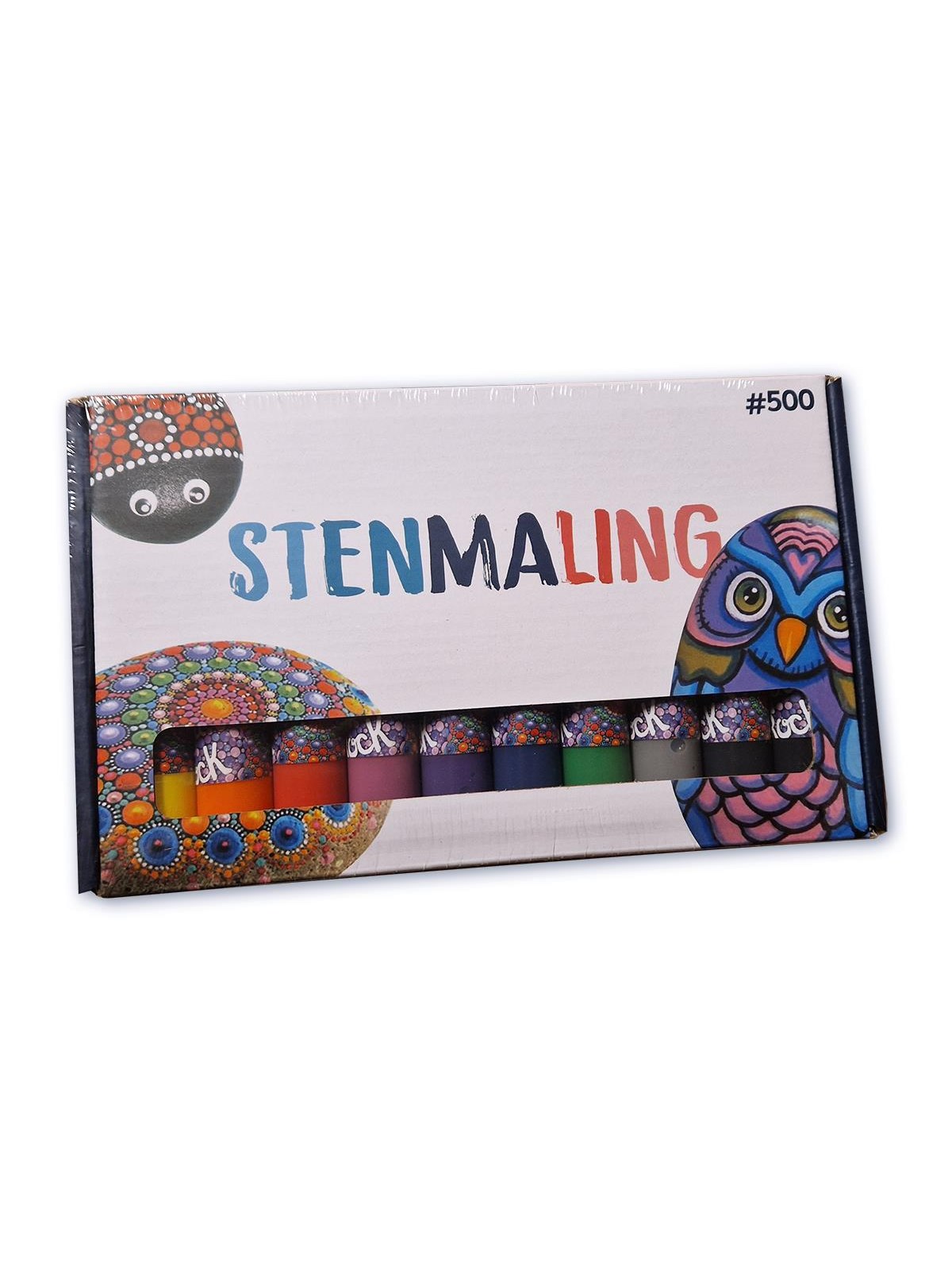 Hobby Mate Stenmaling 10*30ml PRIMÆRE farver, Hobby Artikler