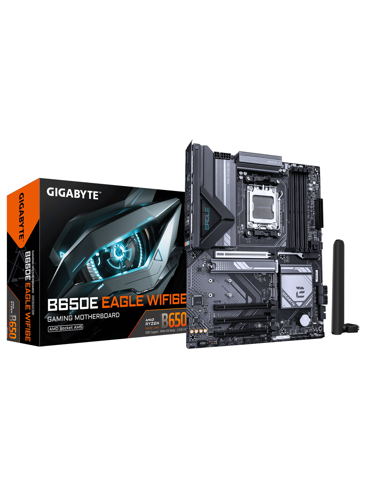 GIGABYTE B650E EAGLE WF6E Bundkort - AMD B650 - AMD AM5 socket - DDR5 RAM - ATX