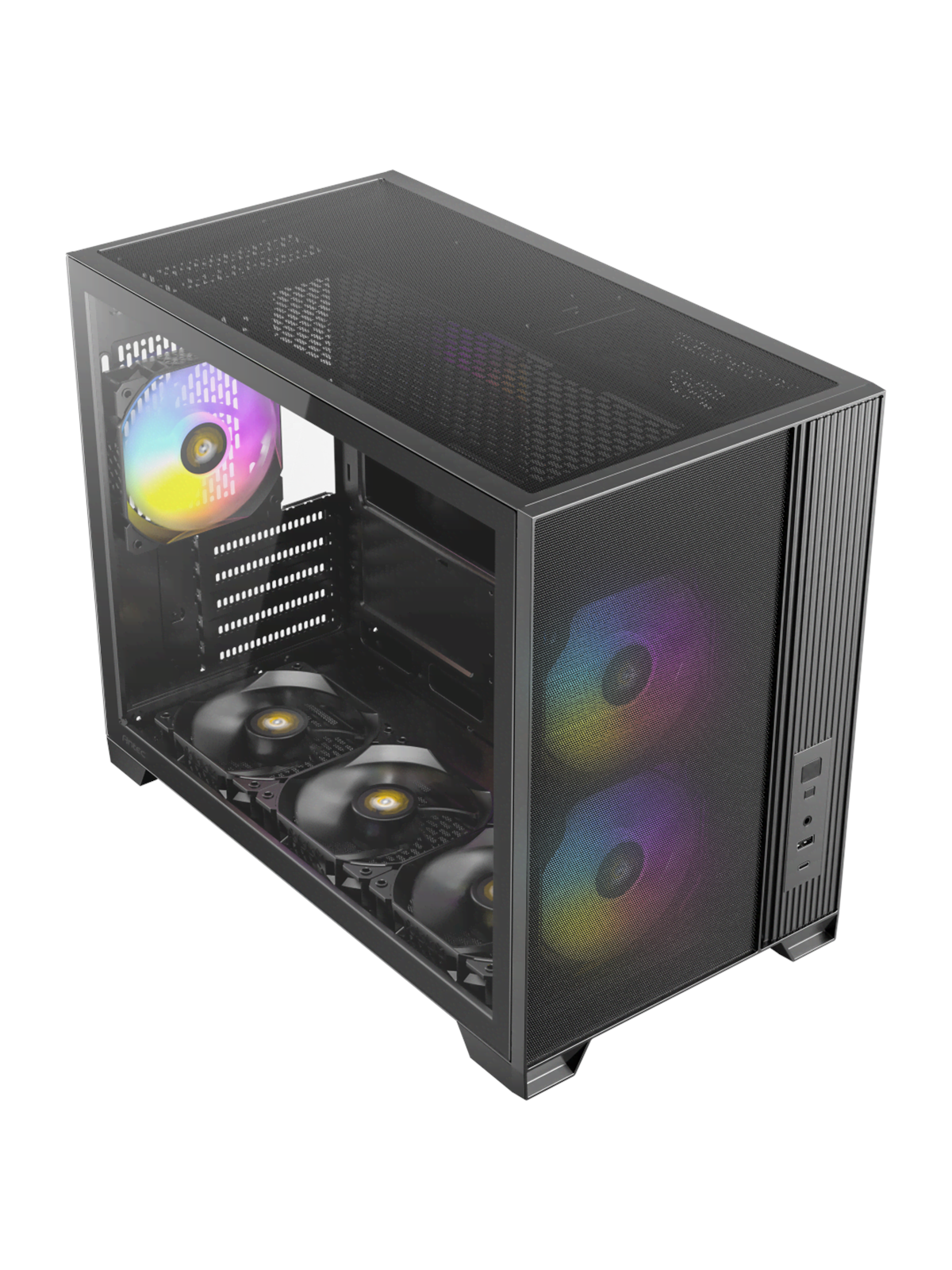 Antec FLUX M - Kabinet - Minitower - Sort, Kabinet