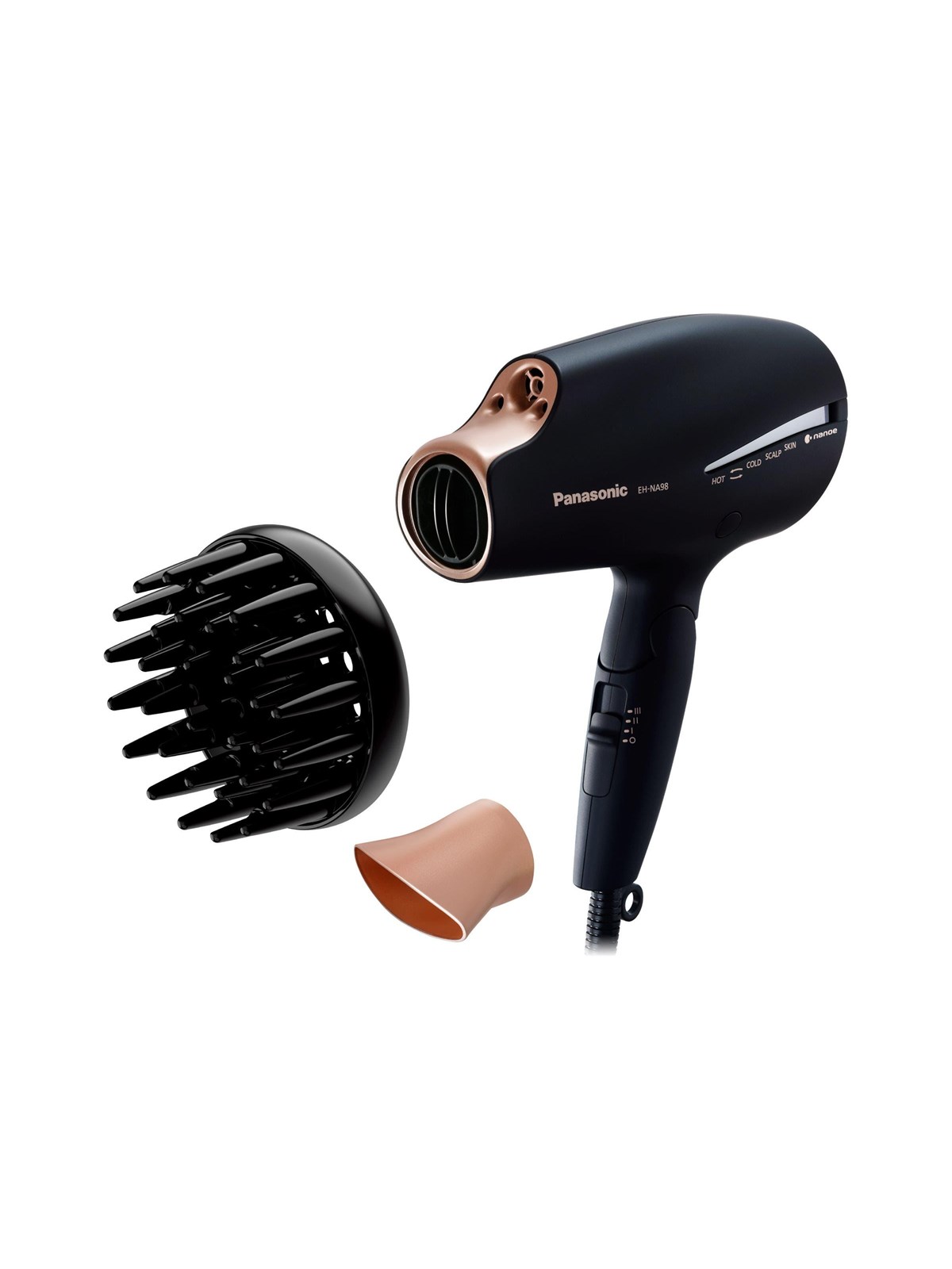 Panasonic Hårtørrer Double Mineral EH-NA9J-K825 - 1800 W, Hørtørrer