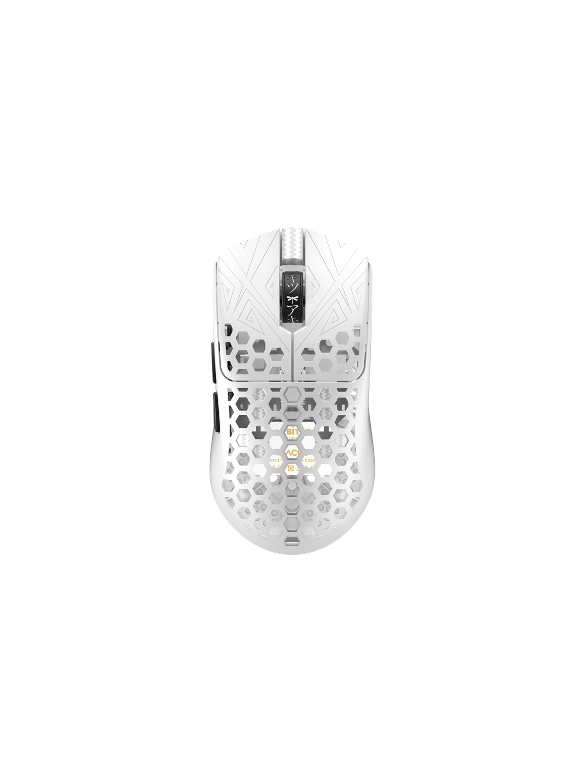 Arbiter AKITSU Medium - Ultralight 40g Carbon-fiber - Gaming Mus - Optisk - 5 knapper - Hvid