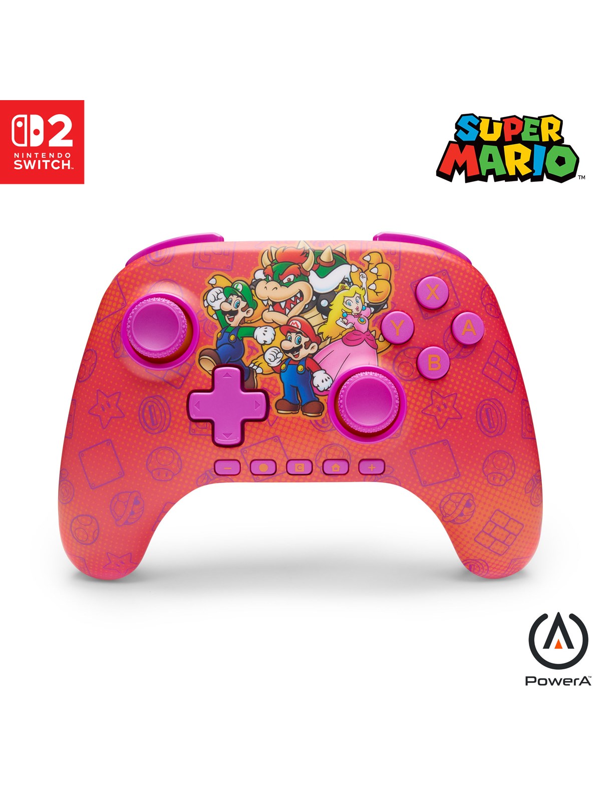 PowerA Advantage trådløs controller til Nintendo Switch 2 - Mario and Friends, officielt licenceret