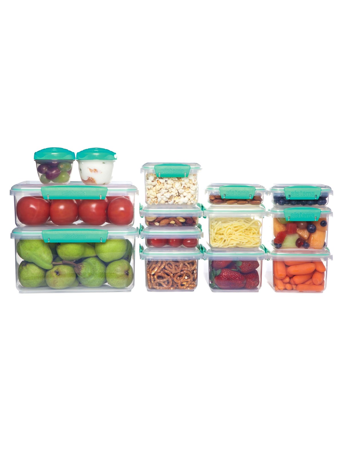 Sistema Klip It 28 Piece Pack - Teal, Køkkentilbehør