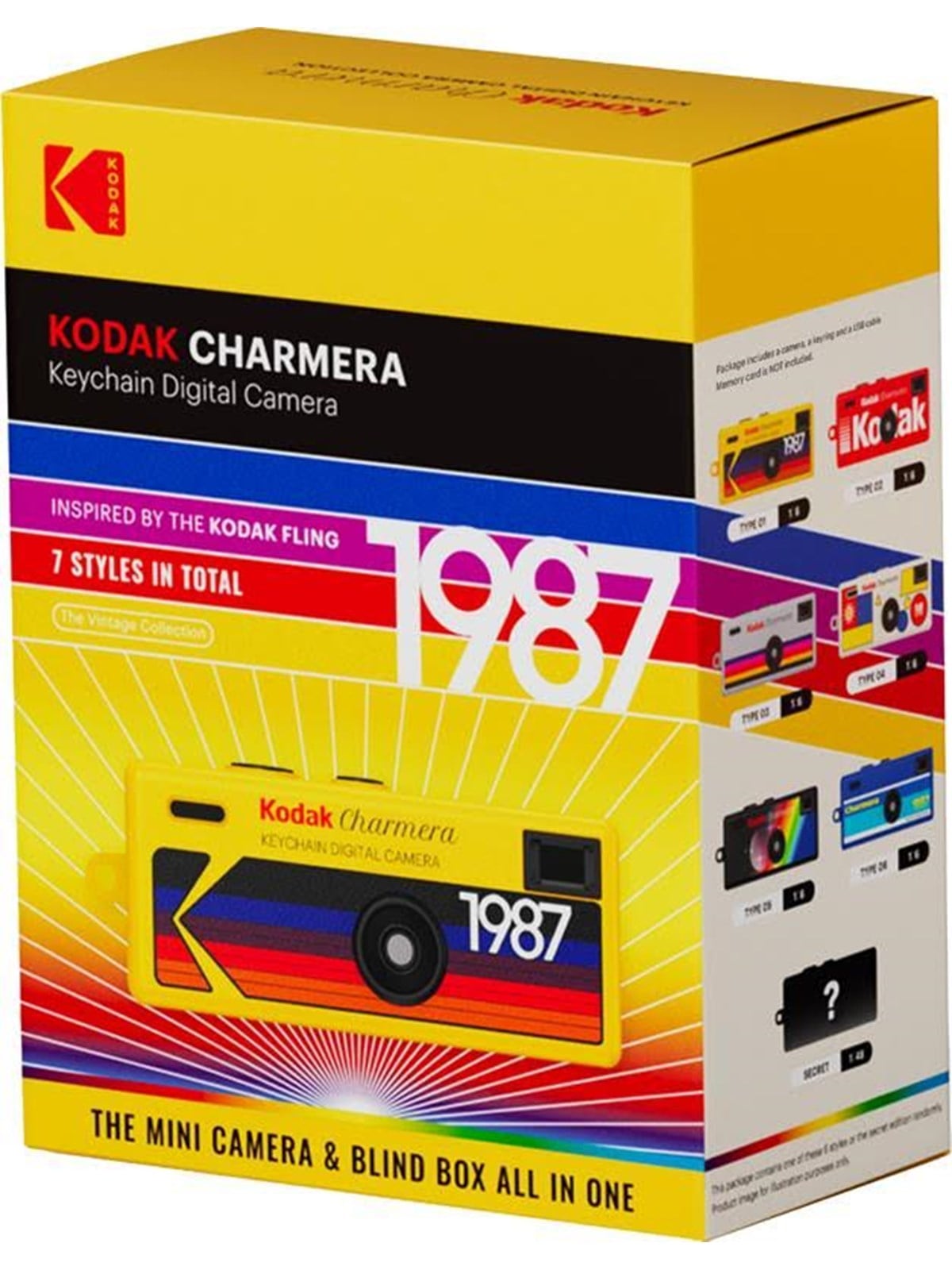 KODAK Charmera Keychain Digital Camera Blind Box (1 pc assorted), Kamera