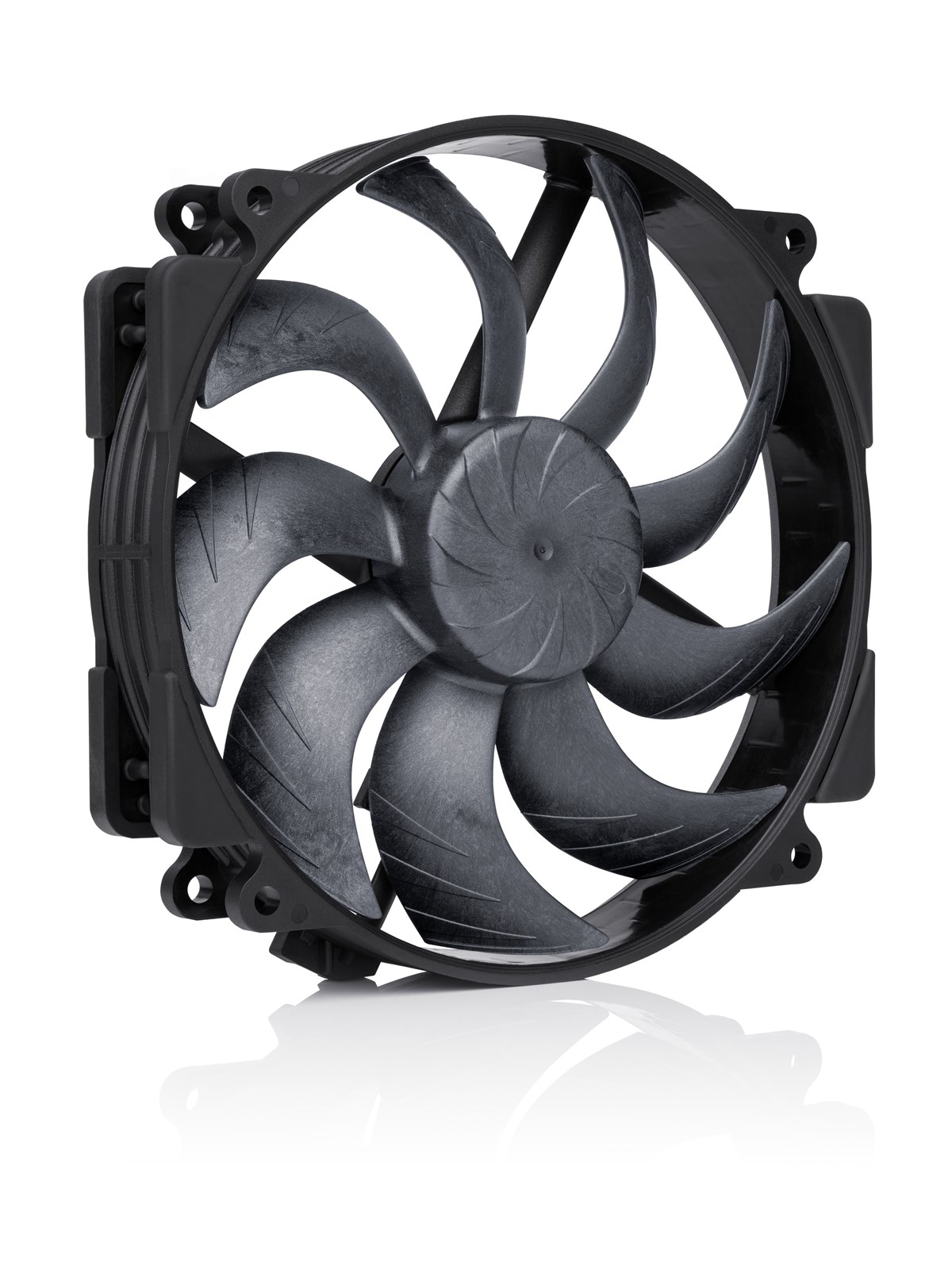 Noctua NF-A14x25r G2 PWM chromax.black - Kabinet køler - 140mm - Sort, Kabinetkøler