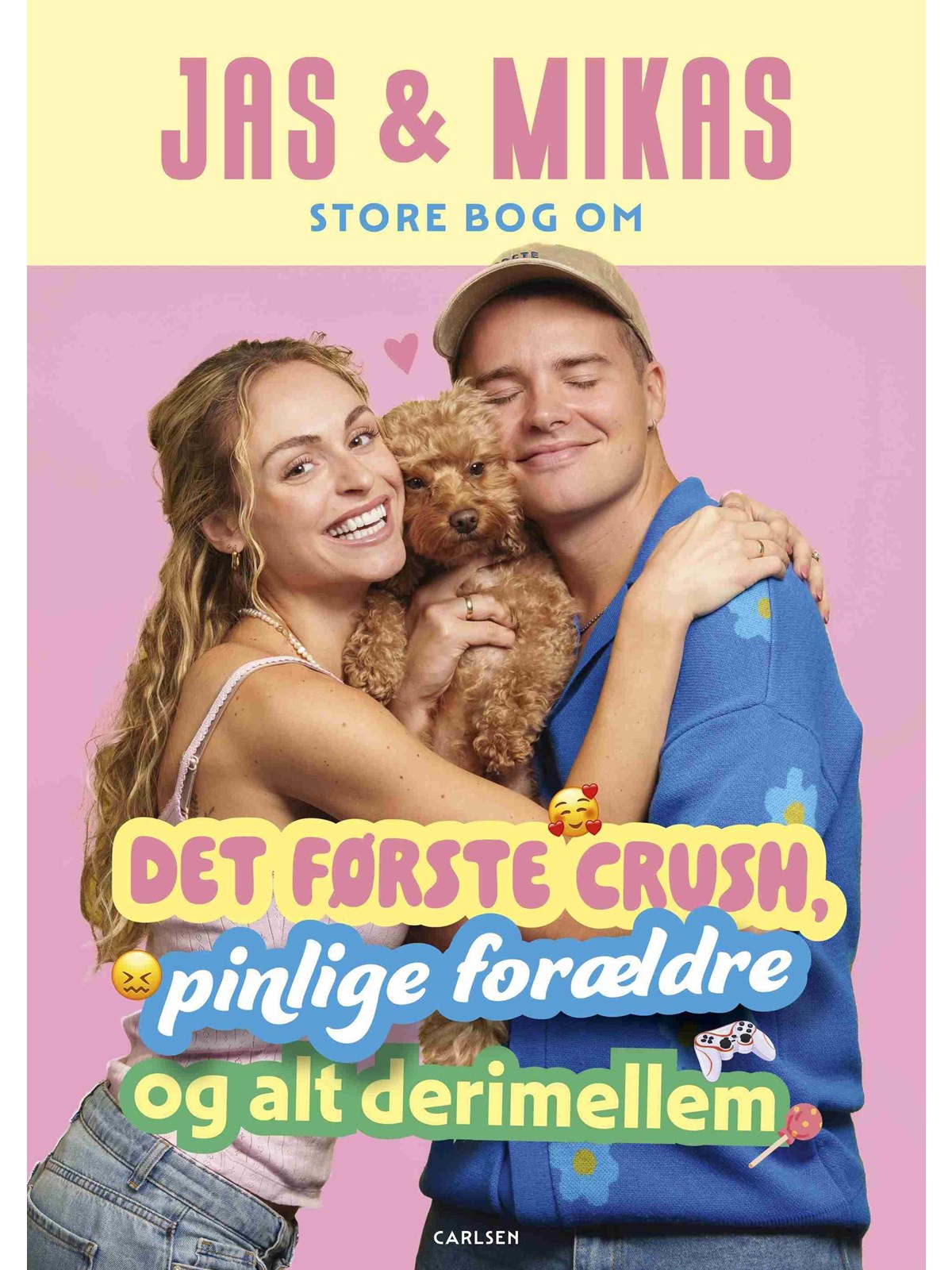 Jas & Mikas store bog om det første crush pinlige - Børnebog - Hardcover