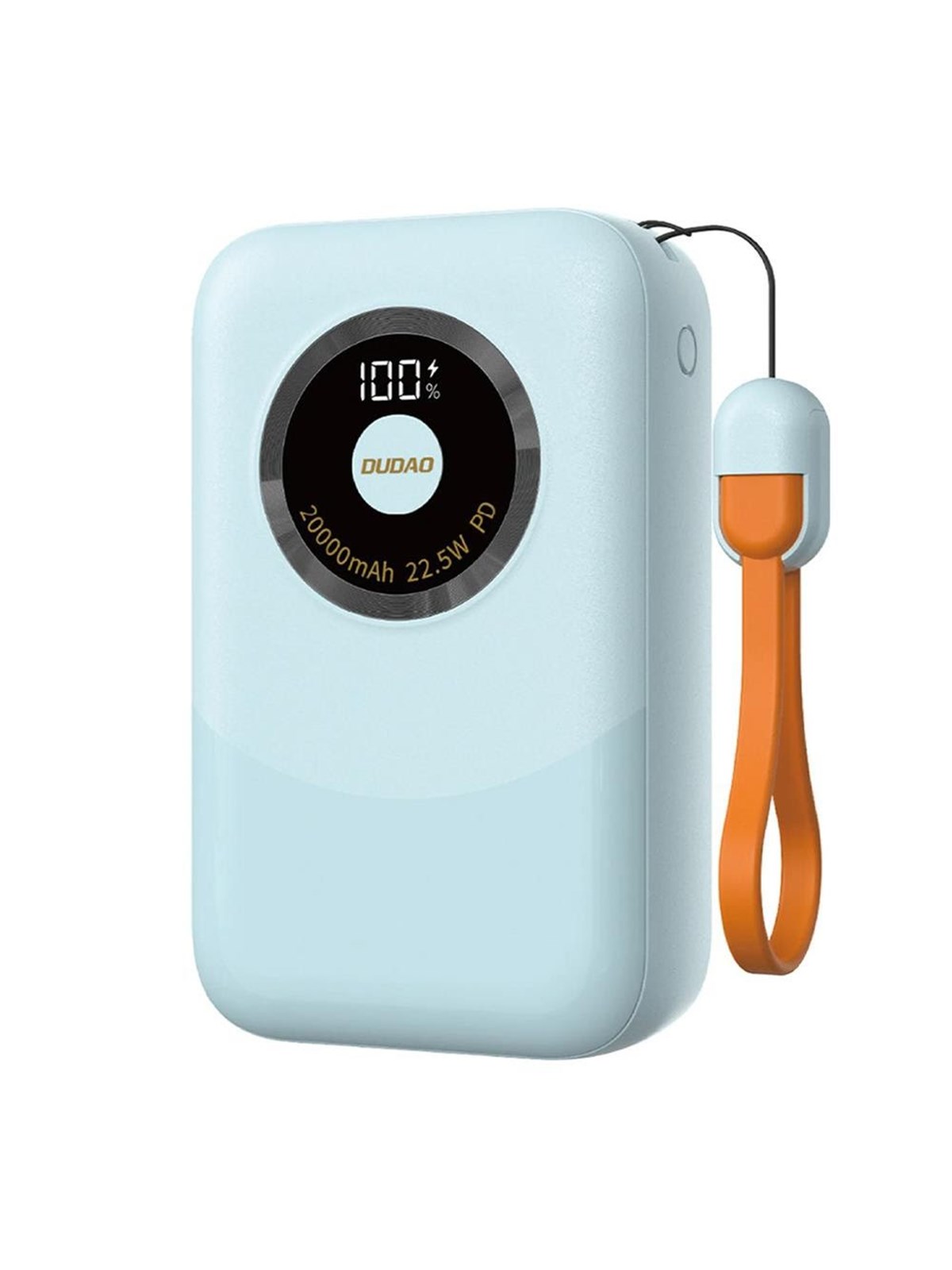 Dudao Powerbank K21 Mini 10000mAh 22.5W USB-A / USB-C - blue Powerbank - Blå - 10000 mAh