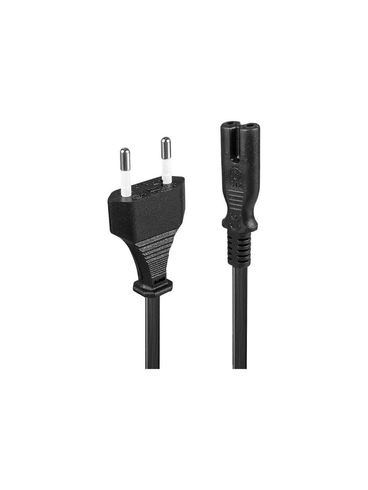 Lindy - power cable - power IEC 60320 C7 to Europlug - 2 m, Strømkabel