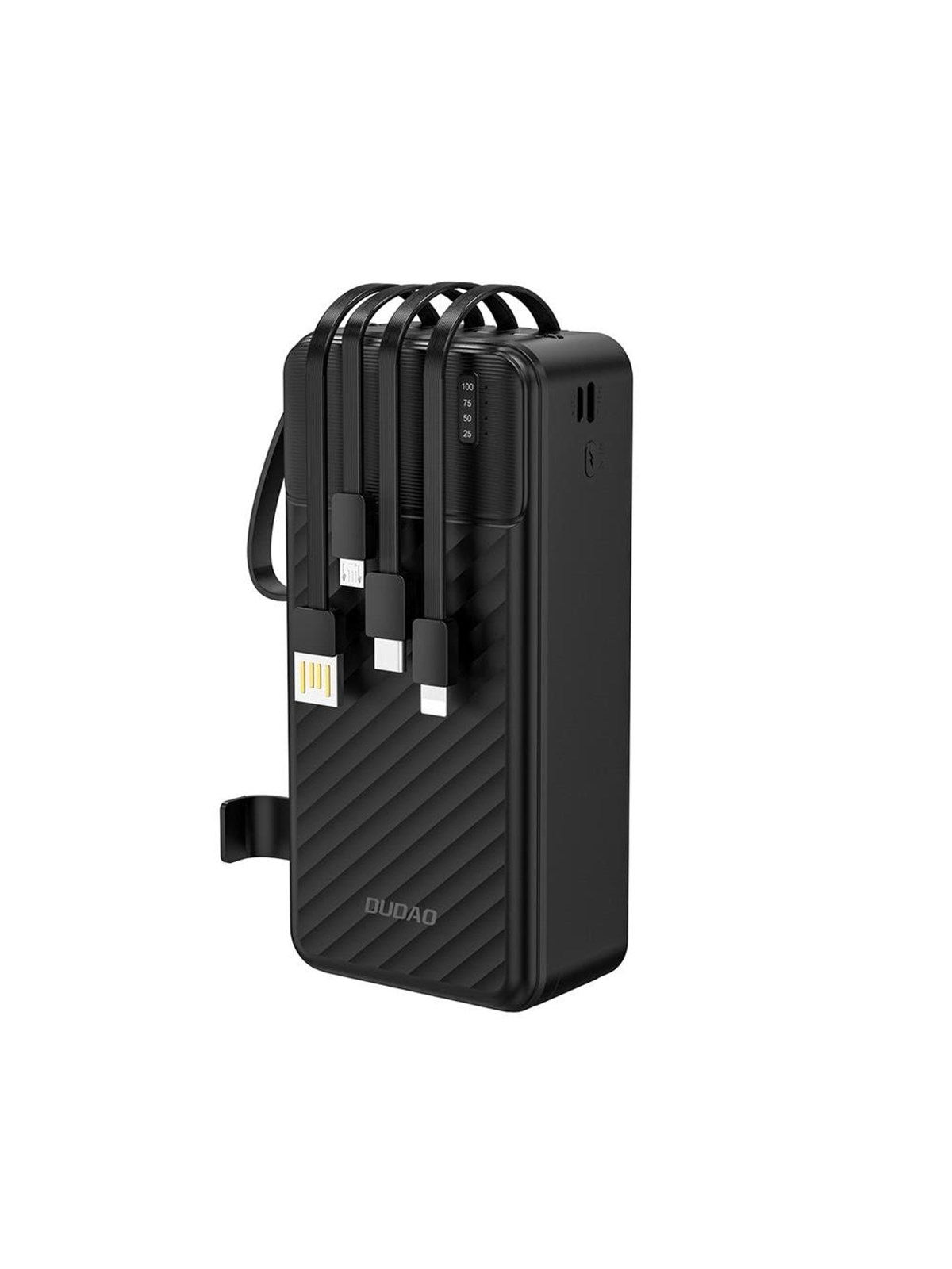 Dudao K11 Max Powerbank with Built-in Cables Powerbank - Sort - 30000 mAh