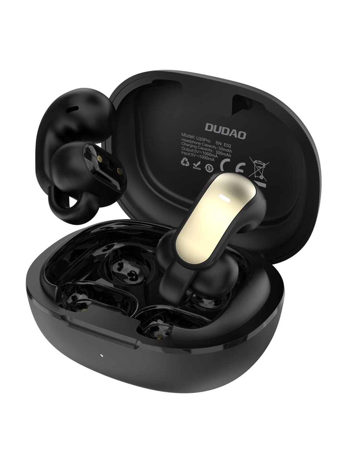 Dudao U20 Pro TWS Bluetooth wireless headphones - black, Hovedtelefonerheadset2