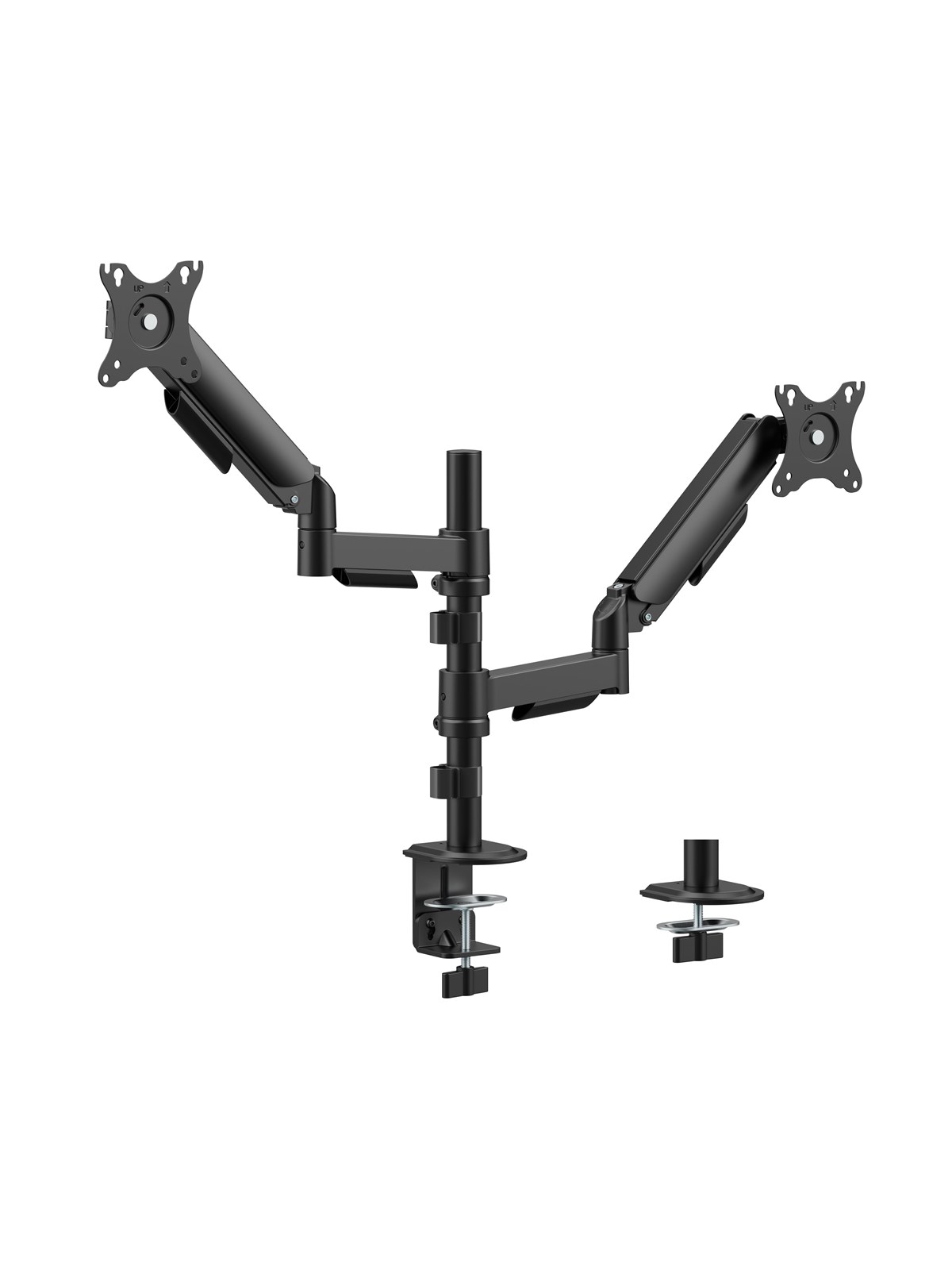 Gembird Adjustable desk 2-display mounting arm 32", Skærmholder