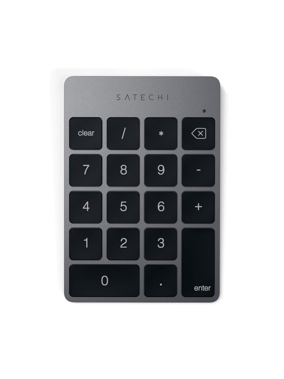 Satechi Slim Wireless Keypad - Compact Bluetooth Keyboard with Long-Lasting Battery and Aluminum Finish - Numpad - Grå