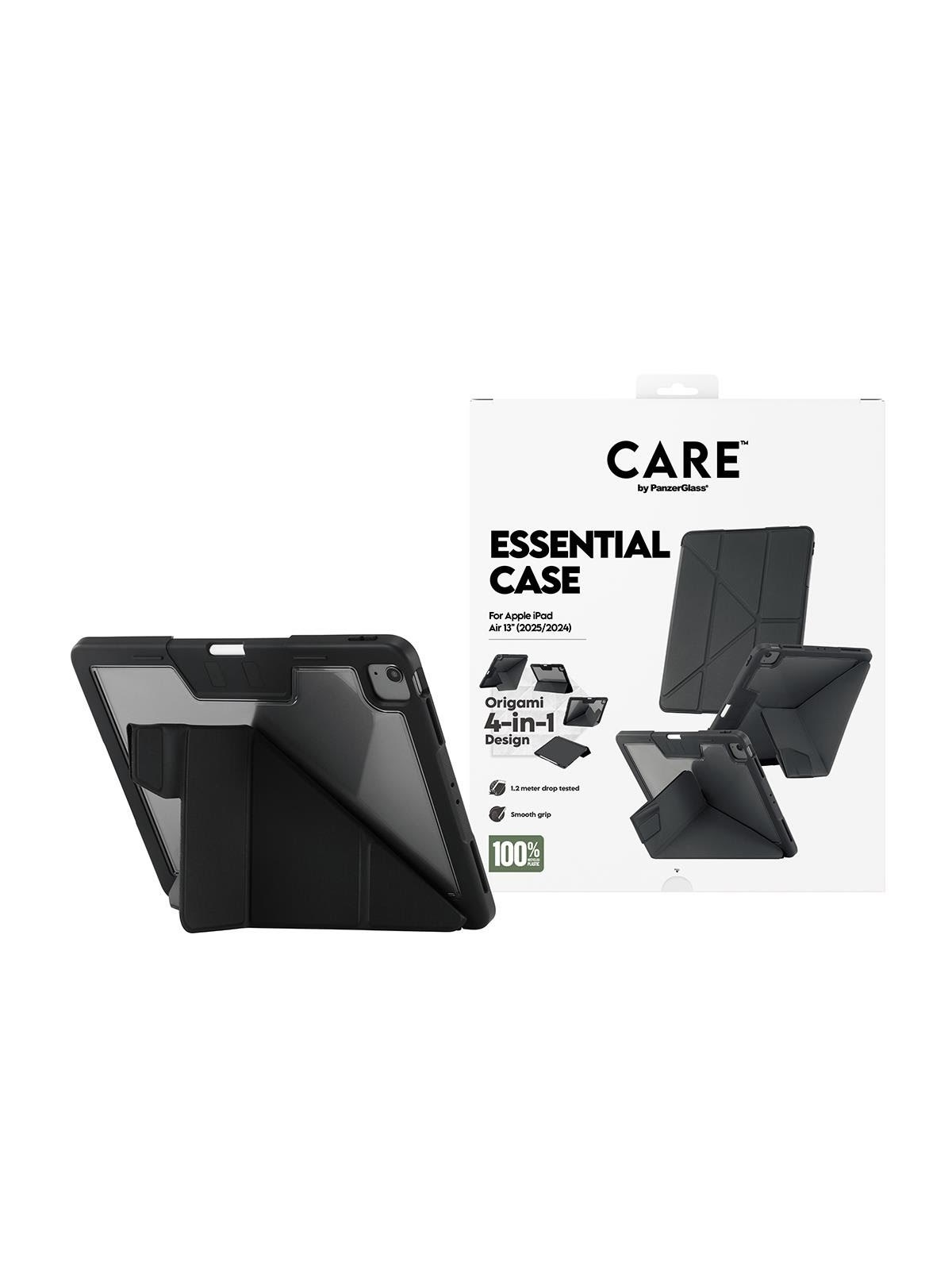 CARE by PanzerGlass Essential Case Black iPad Air 13" (2024-2026), Tablet Cover