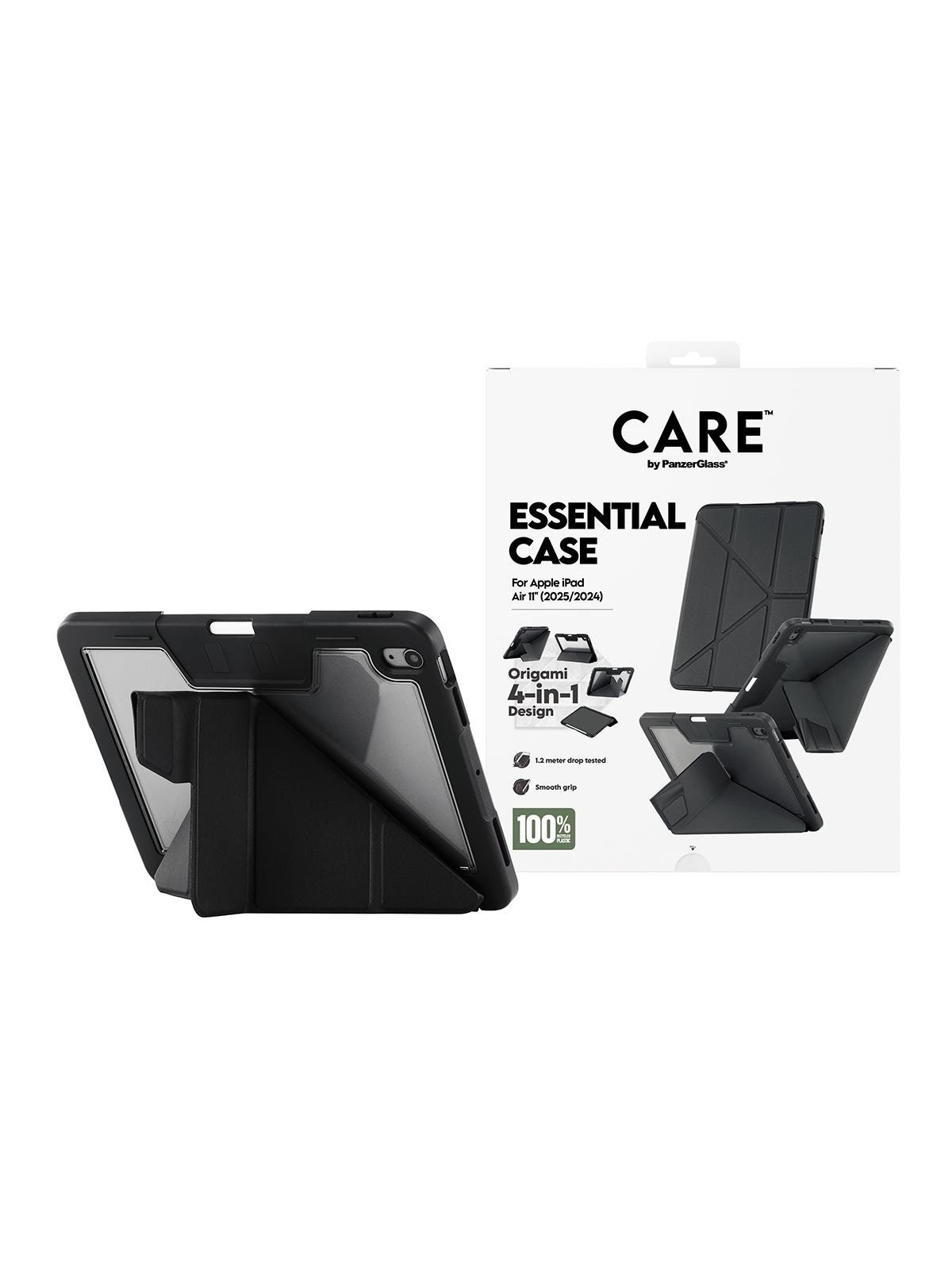 CARE by PanzerGlass Essential Case Black iPad Air 11" (2024-2026), Tablet Cover