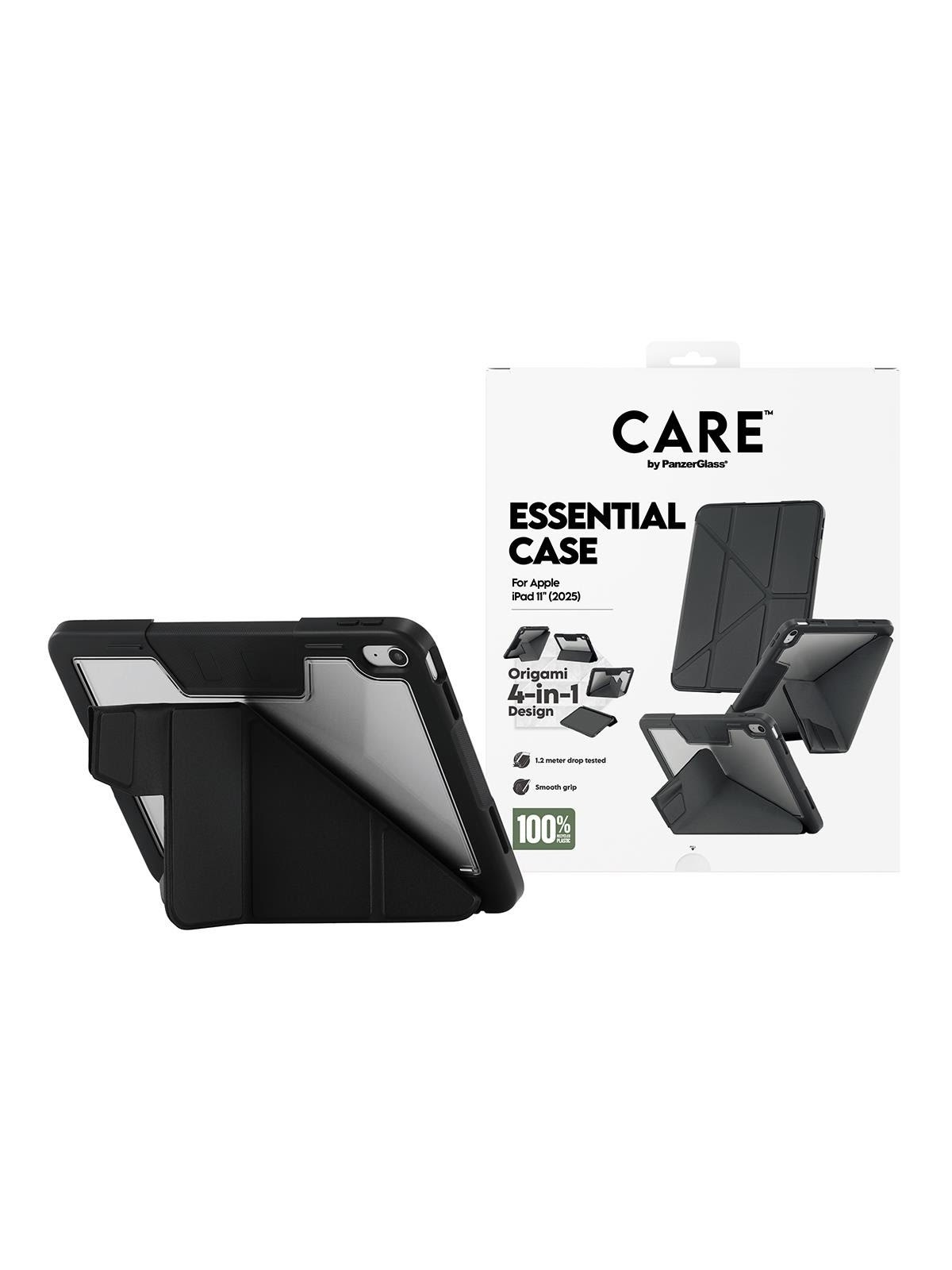 CARE by PanzerGlass Essential Case Black iPad 11" (2025-2026), Tablet Cover