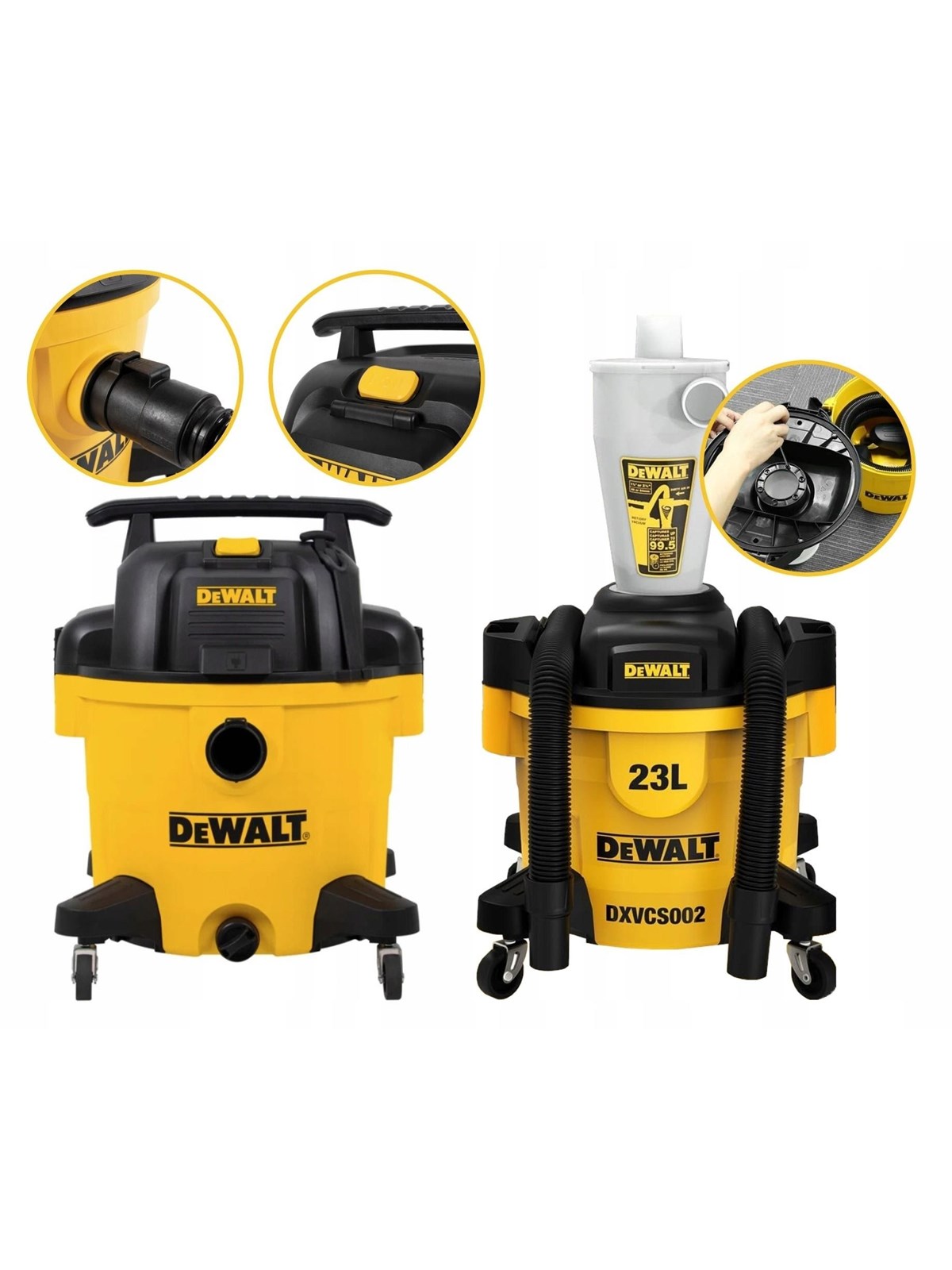 Dewalt DXVCS002 Cyclone Dust Collector - 23 L, Rengøring
