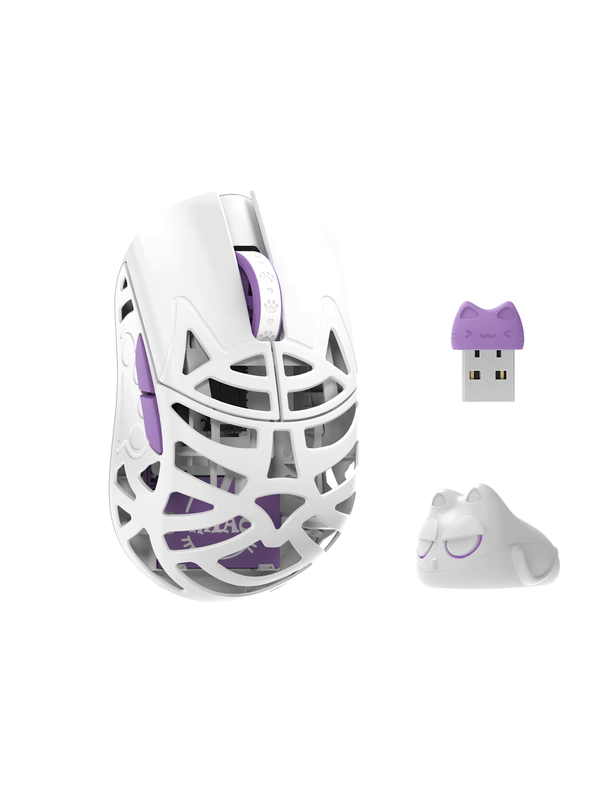 WLMouse Beast Miao (Omron) / Wireless 8K / Magnesium - Gaming Mus - Optisk - 5 knapper - Hvid