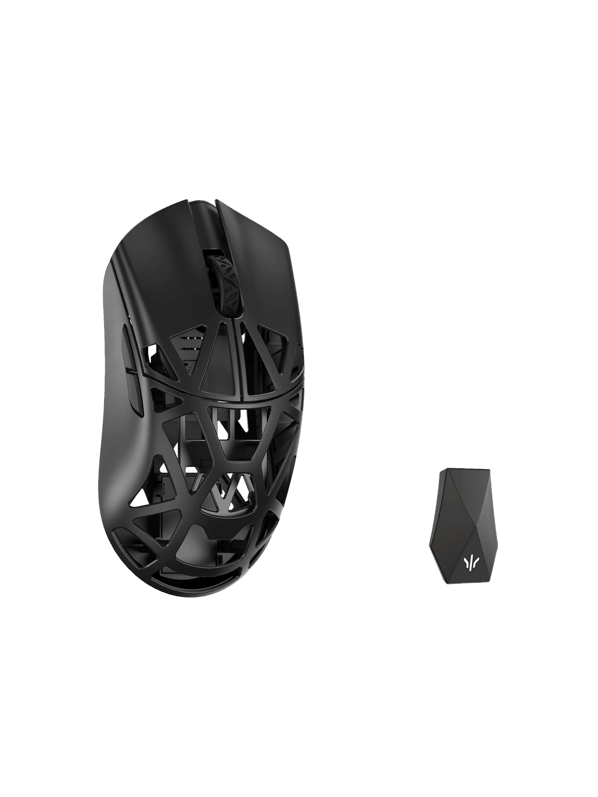 WLMouse Beast X Max (Solid Side + Omron) / Wireless 8K / Magnesium - Gaming Mus - Optisk - 5 knapper - Sort