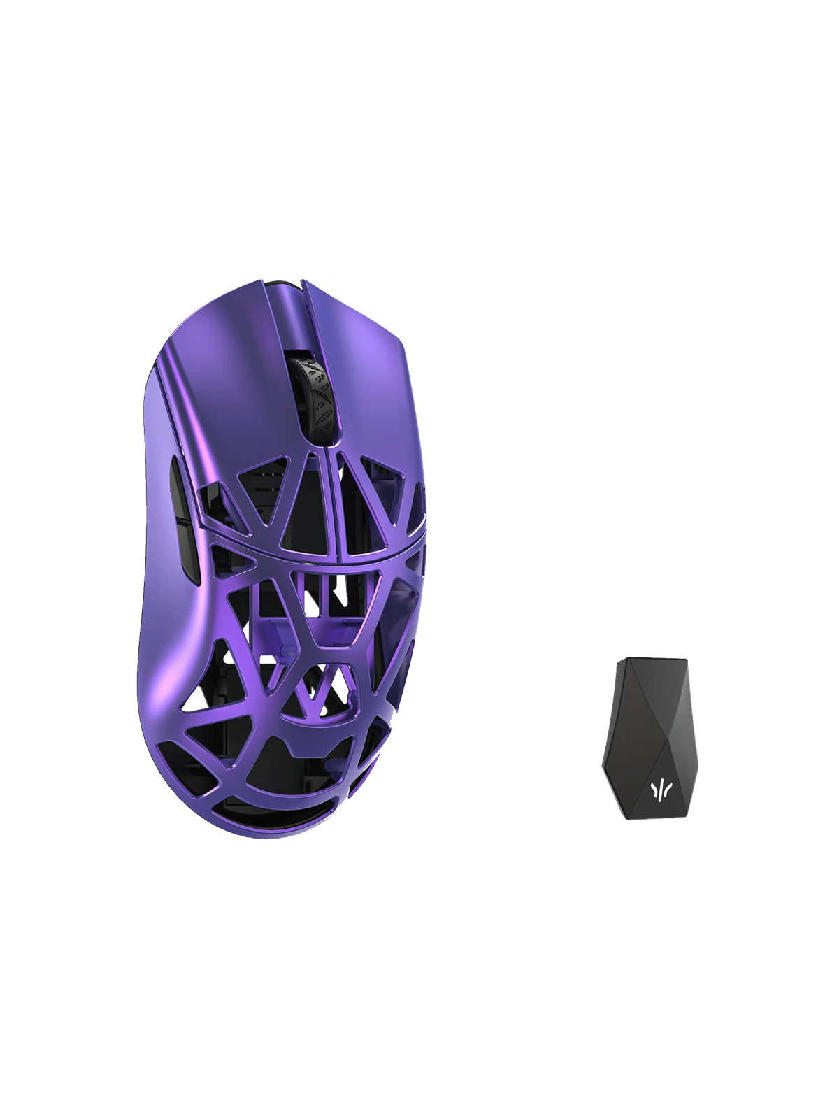 WLMouse Beast X Max (Solid Side + Omron) / Wireless 8K / Magnesium - Gaming Mus - Optisk - 5 knapper - Lilla