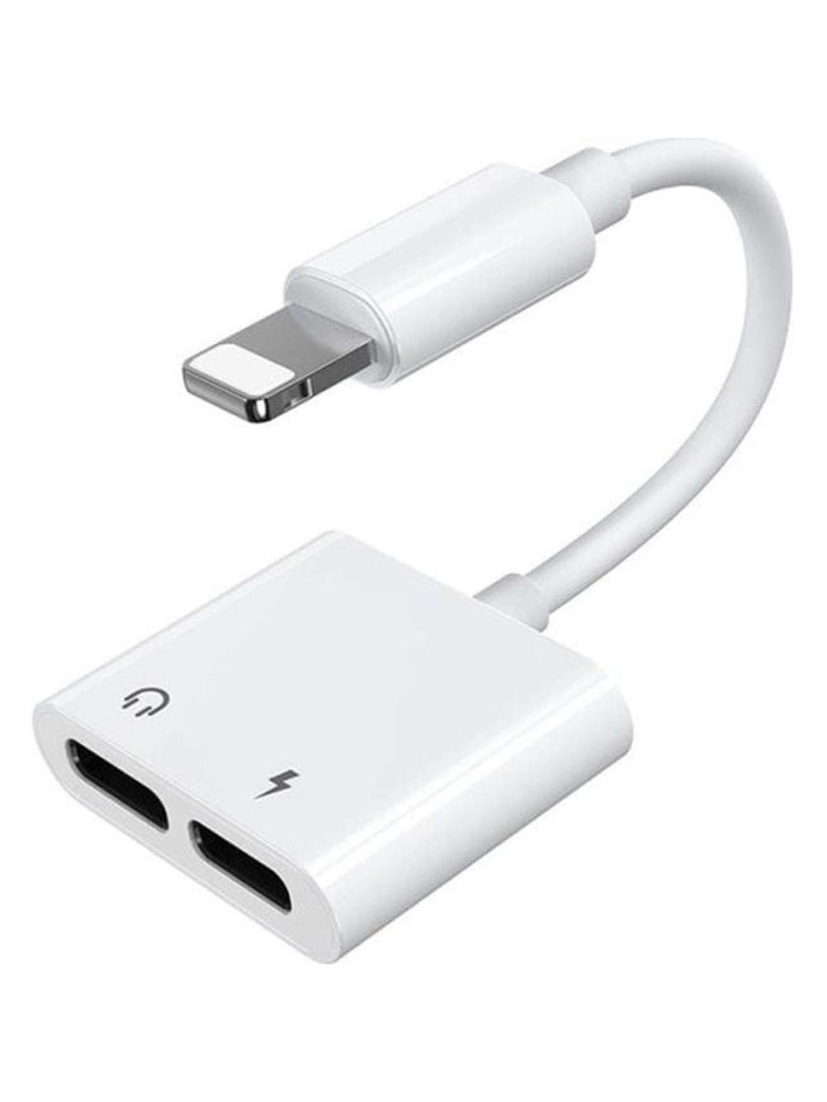 Joyroom S-Y104 headphone Lightning / 2x Lightning adapter - white, Usb Kabel