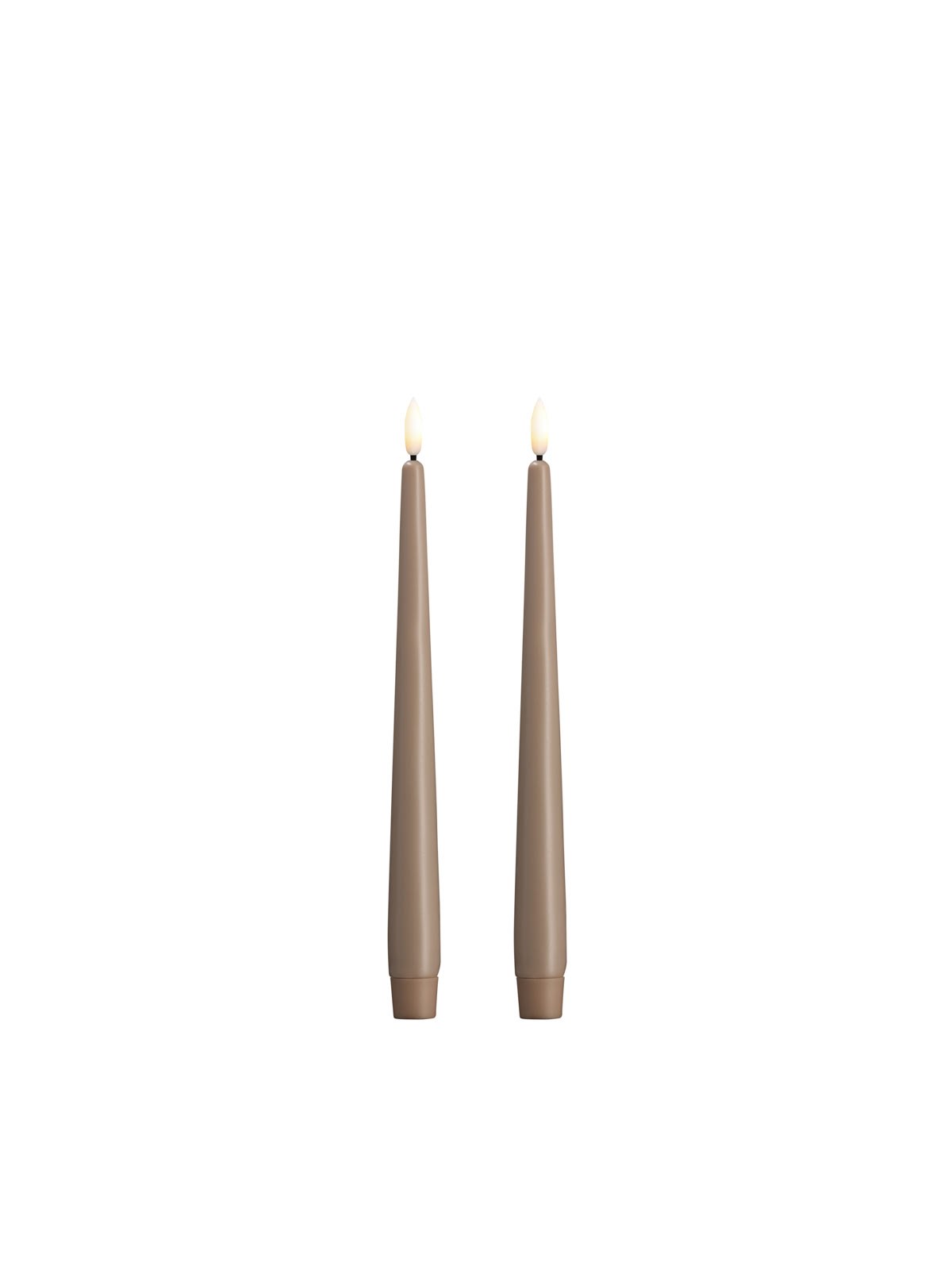Moods & More LED taper candle - Slim - Sand - 23x250 mm - 2 pcs, Boligindretning