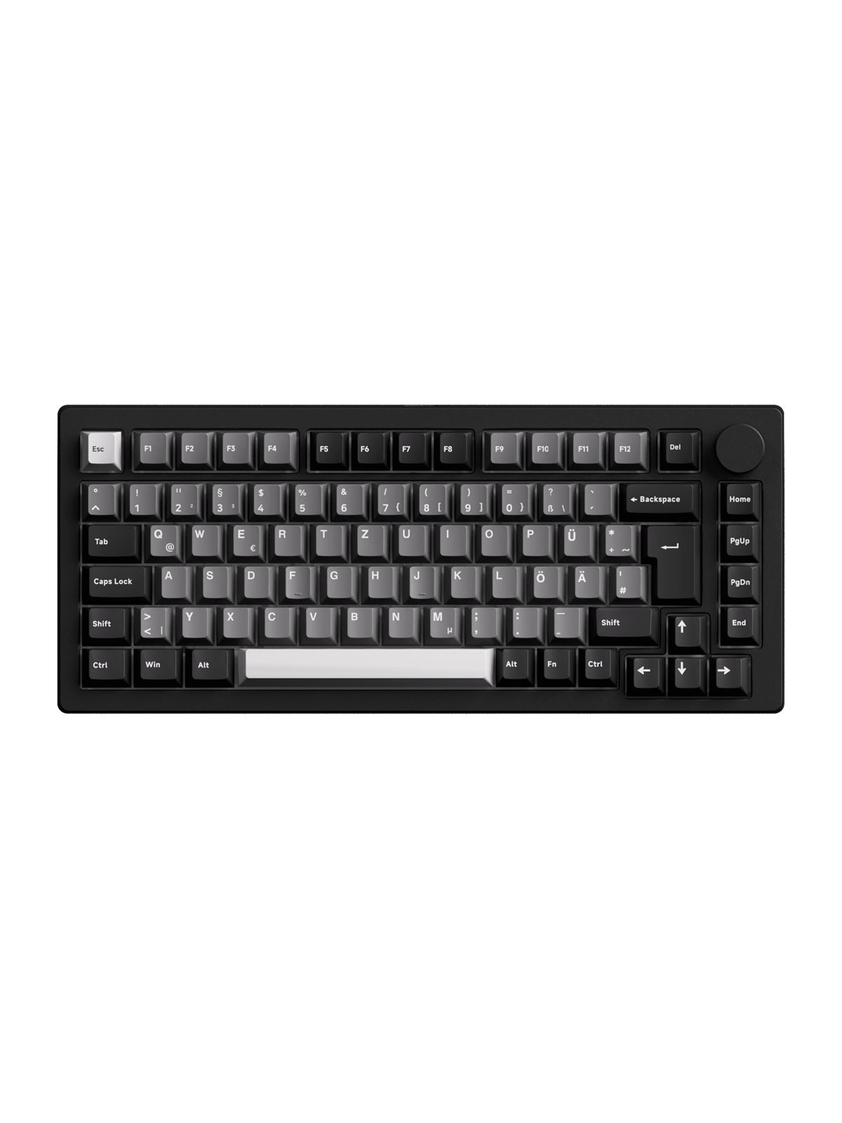 Akkogear Monsgeek M1 V5 VIA Black & Silver - Akko Rosewood - Gaming Tastatur - Uden Numpad - Universal - Sort