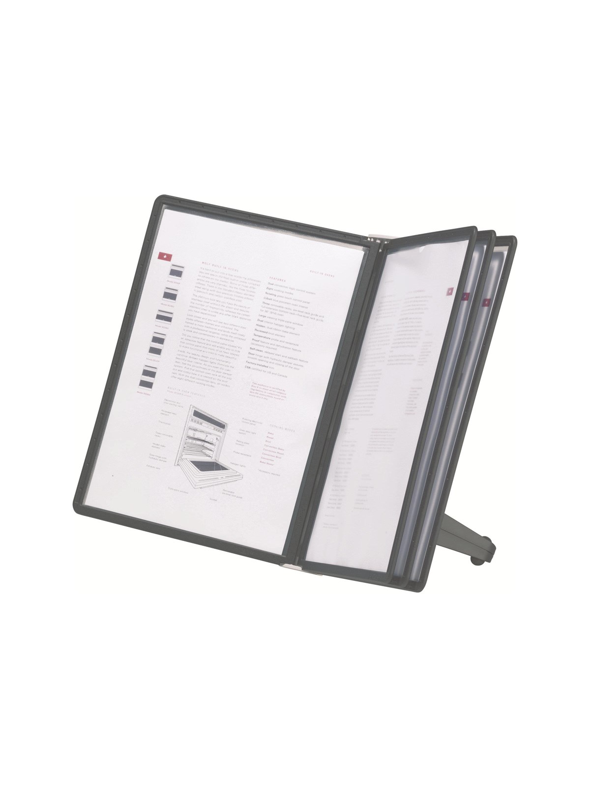 DURABLE Komplet registersystem velegnet til den lille kontor eller hjemmekontoret. Incl. bordstativ og 5 A4-lommer i polypropylen.