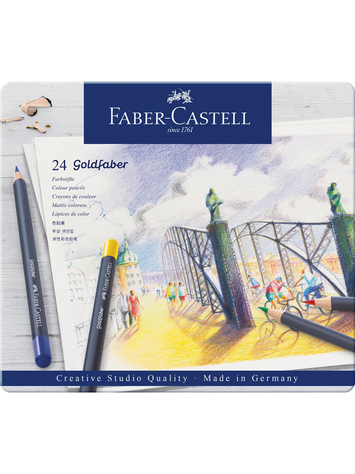 Faber-Castell Goldfaber Perm. Tin 24 ass, Tegneværktøj