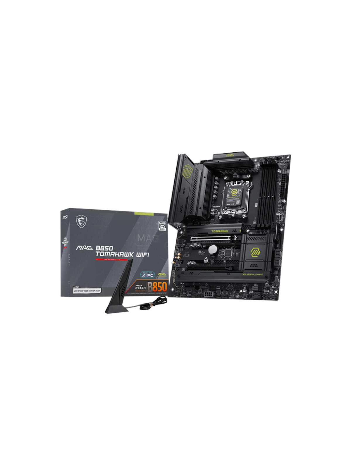 MSI MAG B850 TOMAHAWK WIFI Bundkort - AMD B850 - AMD AM5 socket - DDR5 RAM - ATX