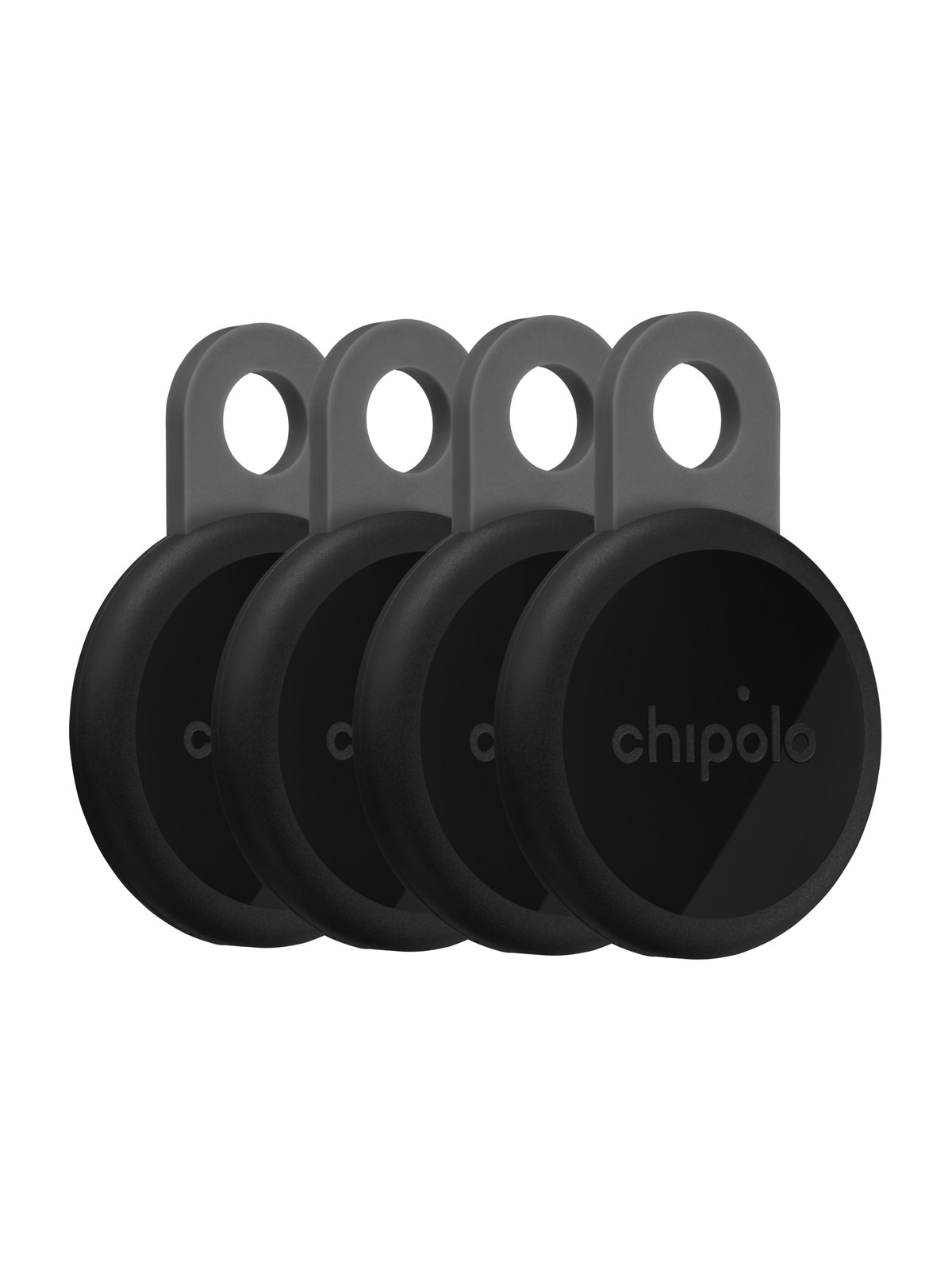 Chipolo LOOP - 4-pack Charcoal, Mobil Tilbehør