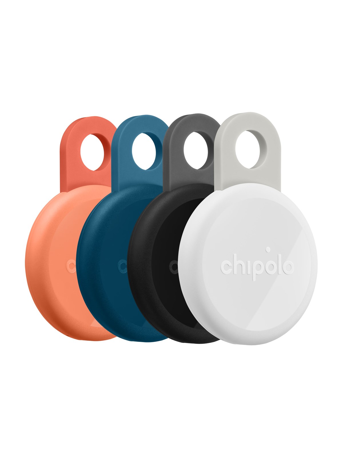 Chipolo LOOP - 4-pack Charcoal/Chalk/Navy/Coral, Mobil Tilbehør