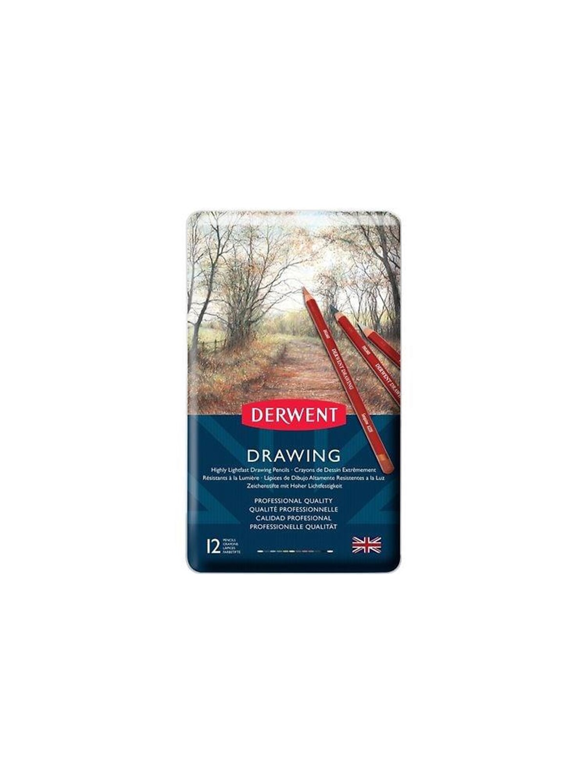 Derwent Drawing pencil assortment 12 pencils, Hobbyartikel