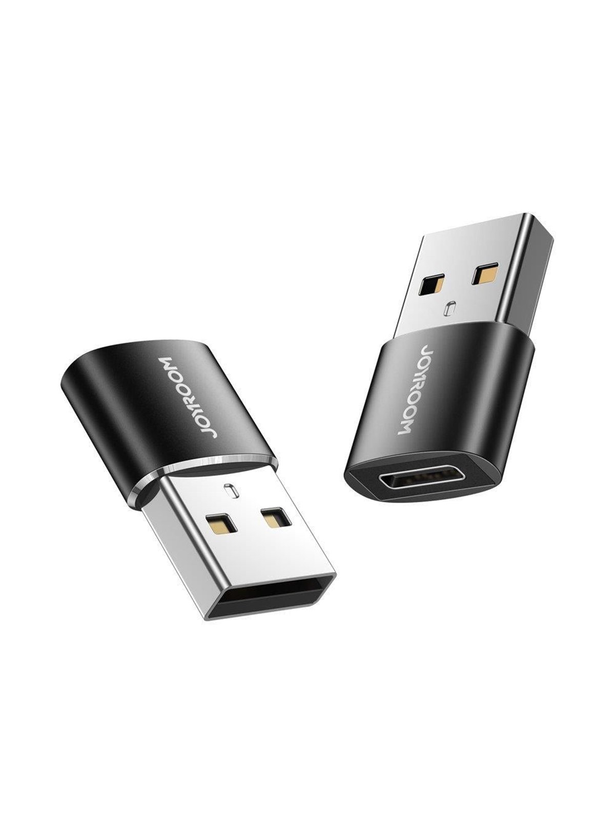 Joyroom adapter from USB Type C (female) to USB (male) 2 pcs. black (S-H152 Black) USB hub - Sort