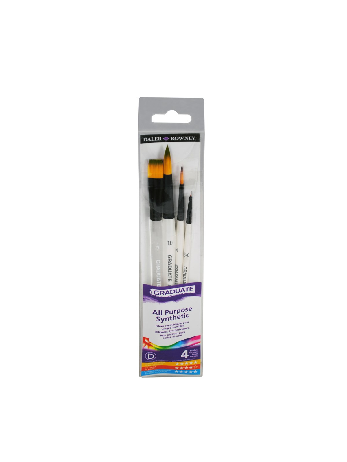 Daler-Rowney Graduate Synthetic Watercolour Set 4 pcs, Hobbyartikel