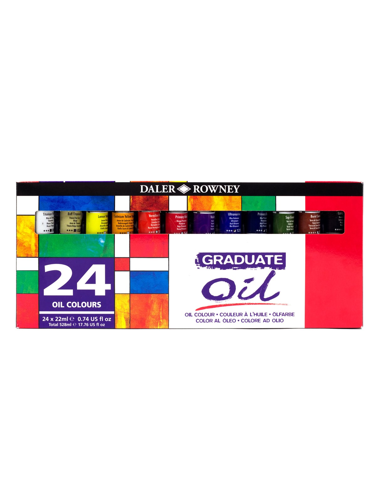 Daler-Rowney Graduate Oil Set 24x22 ml, Hobbyartikel