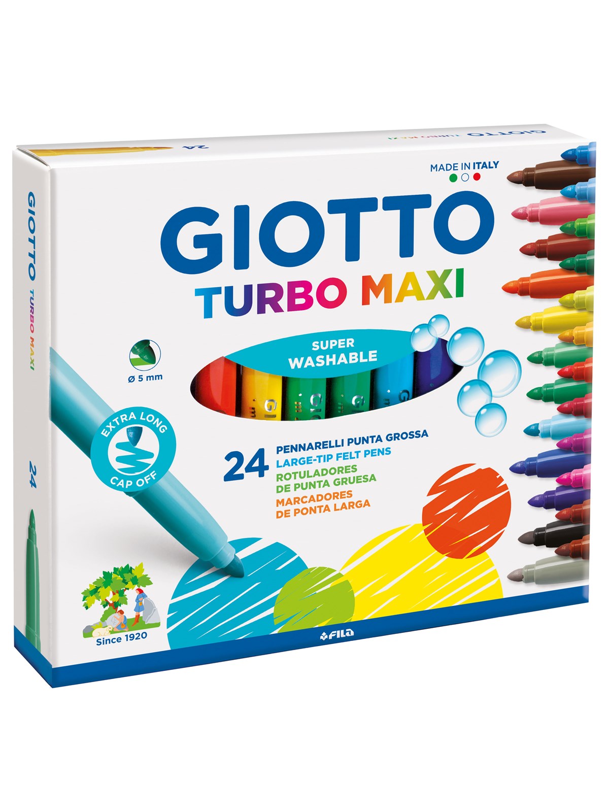 Giotto Turbo Maxi 24 pcs, Tegneværktøj