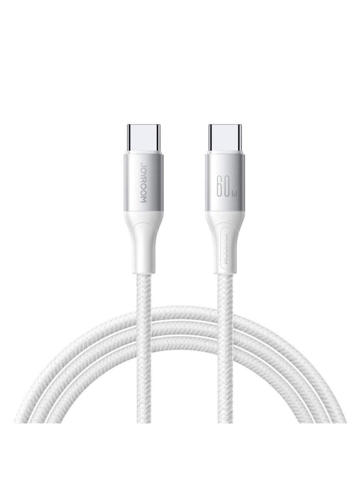 Joyroom S-A28 Flash Series 60W USB-C - USB-C Cable 2m - White, Usb Kabel