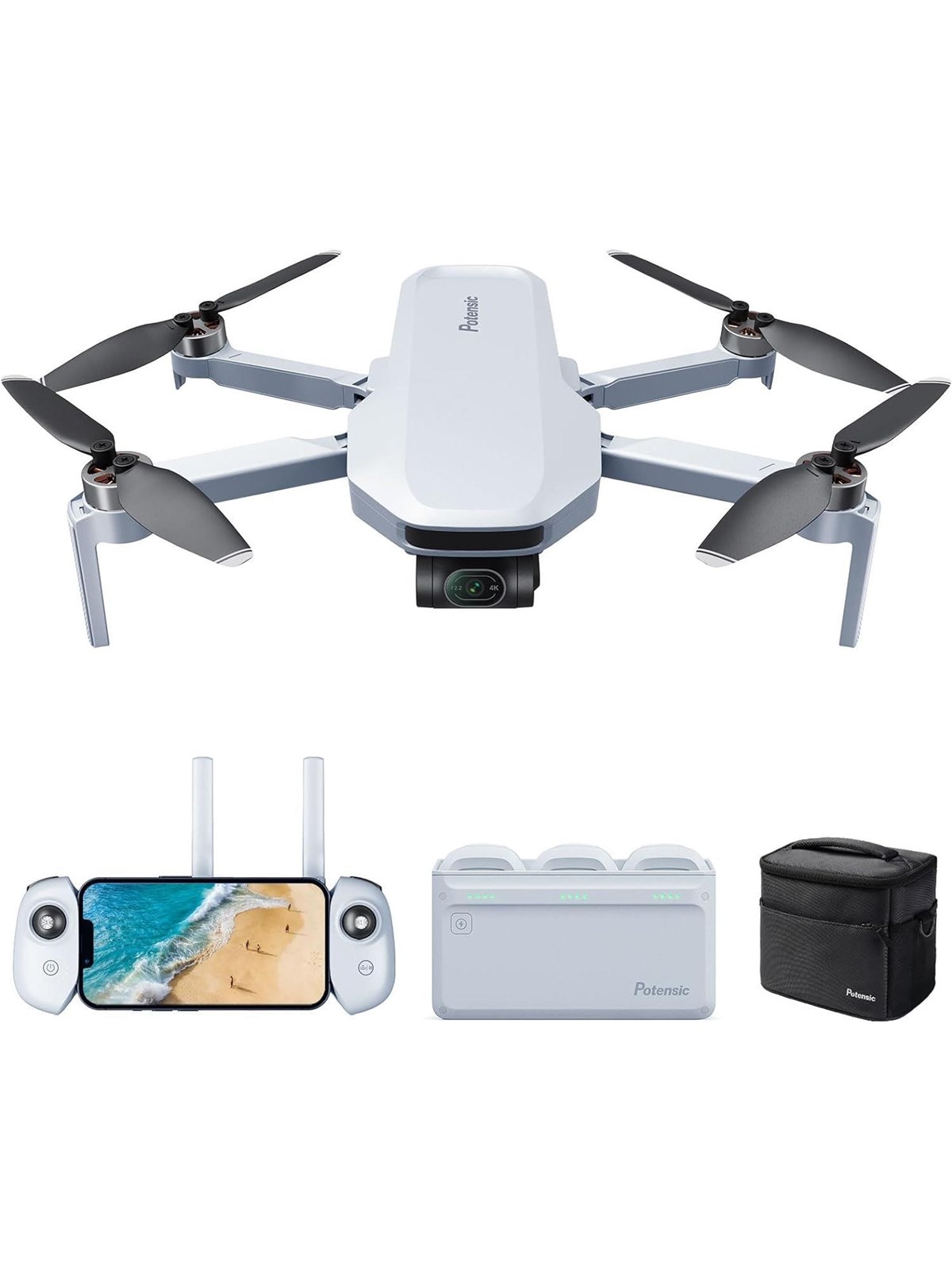 Potensic - Atom - Fly More Combo - 249 g - C0, Drone