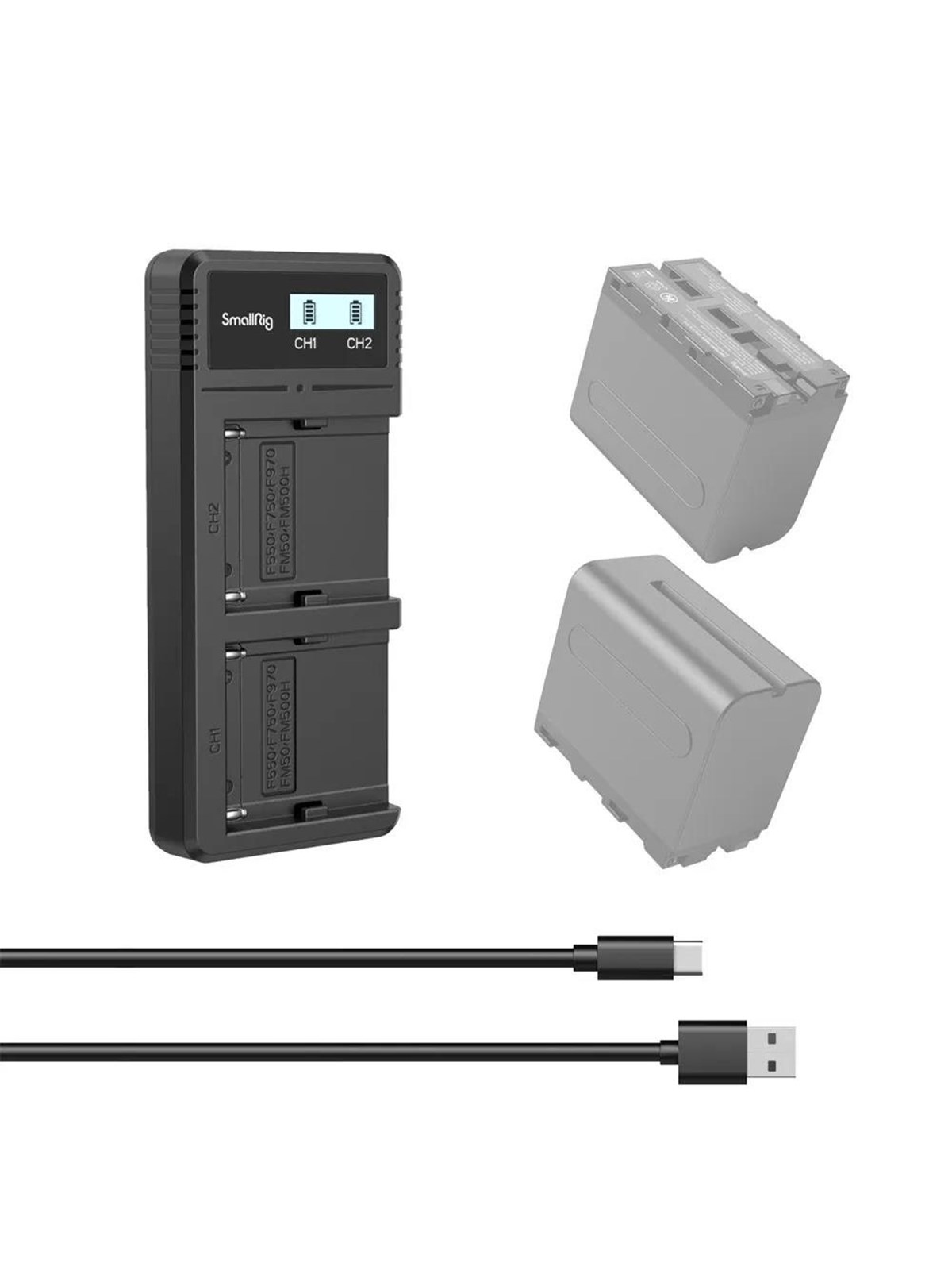 SmallRig NP-F970 Camera Battery Charger 4086, Mobil Oplader