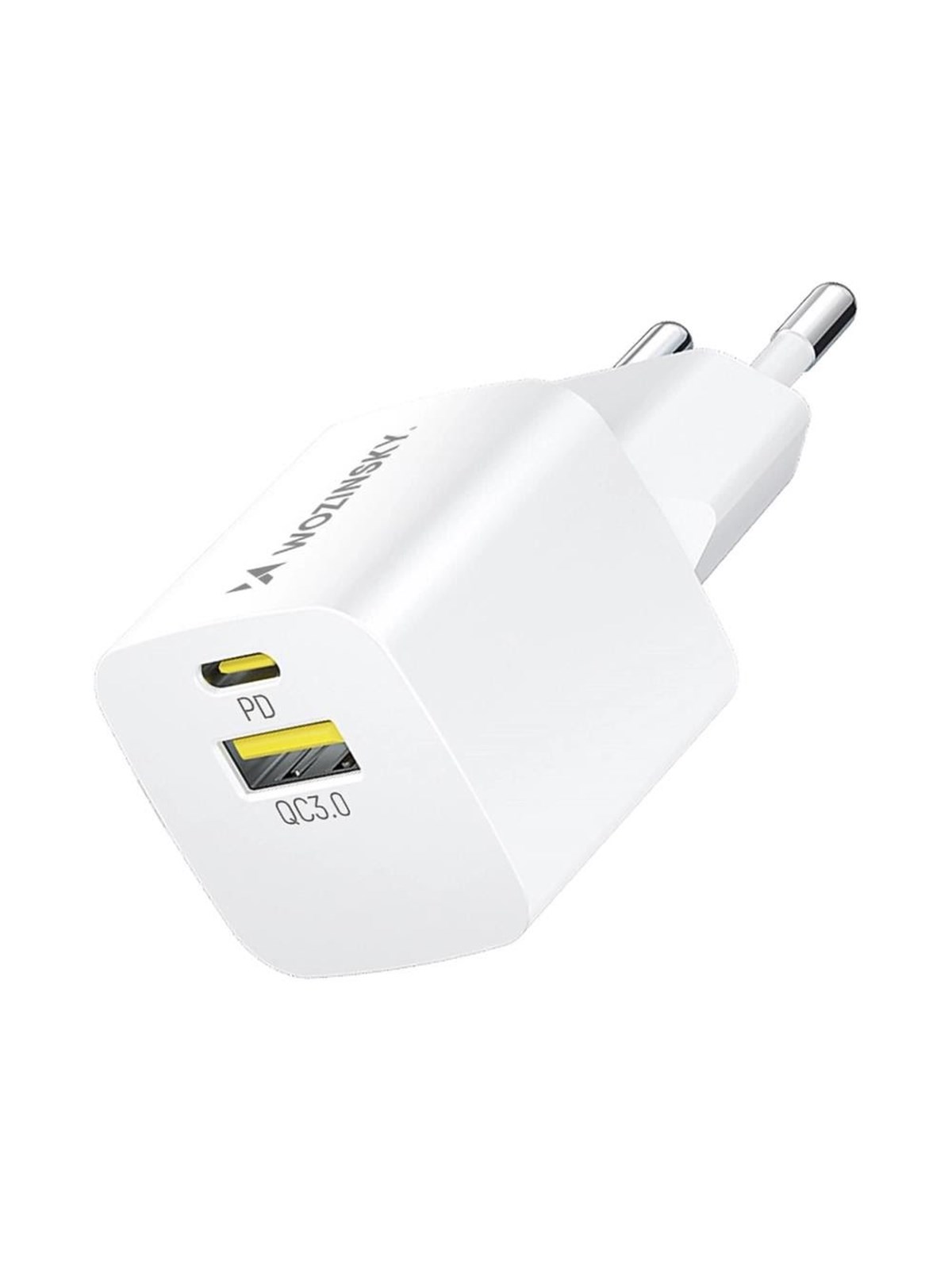 Wozinsky WWCEAC GaN USB-A USB-C 33W Wall Charger - White, Mobil Oplader